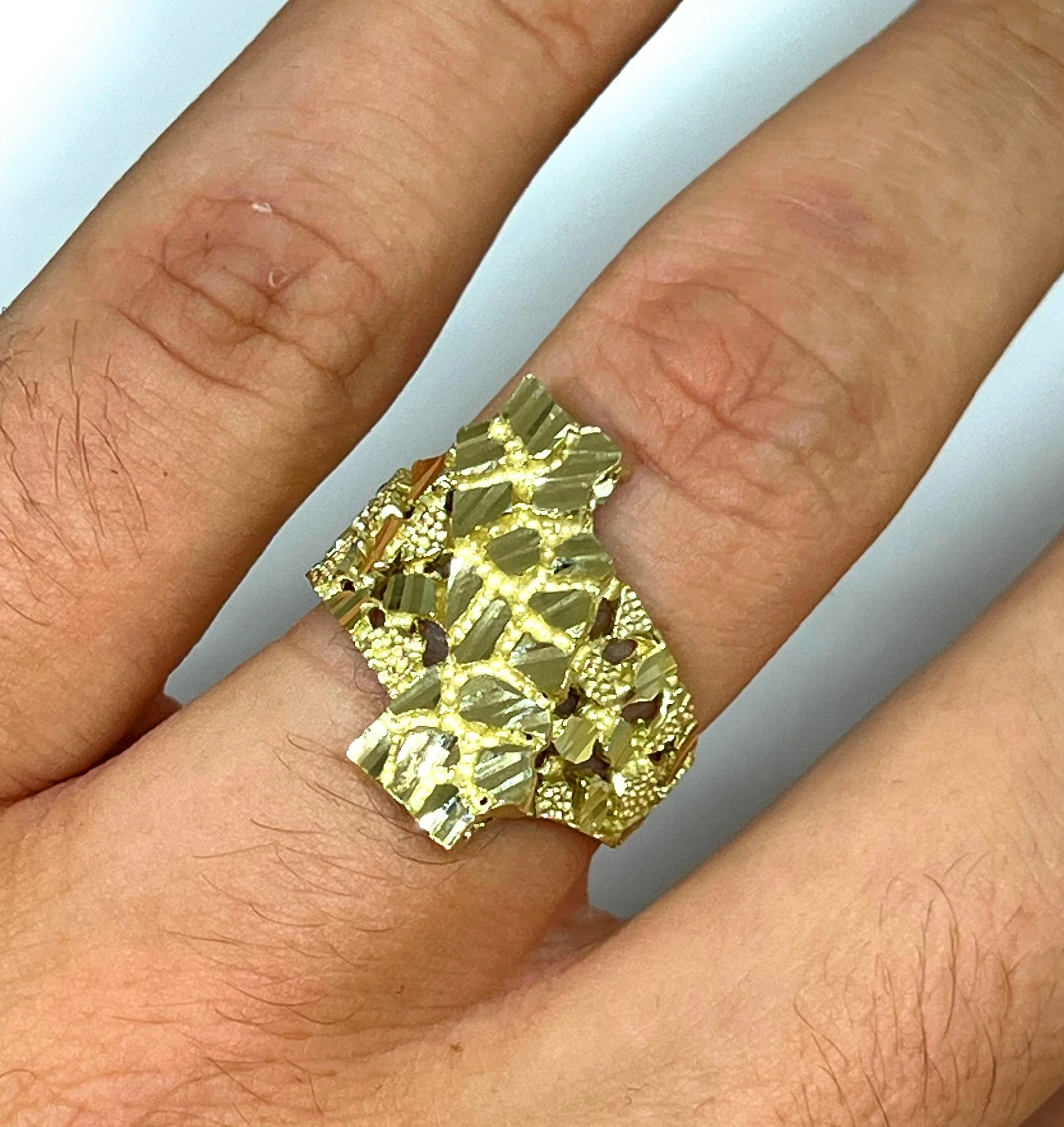 10k Solid Gold CALIFORNIA Nugget Ring (6.3g) - Image 2