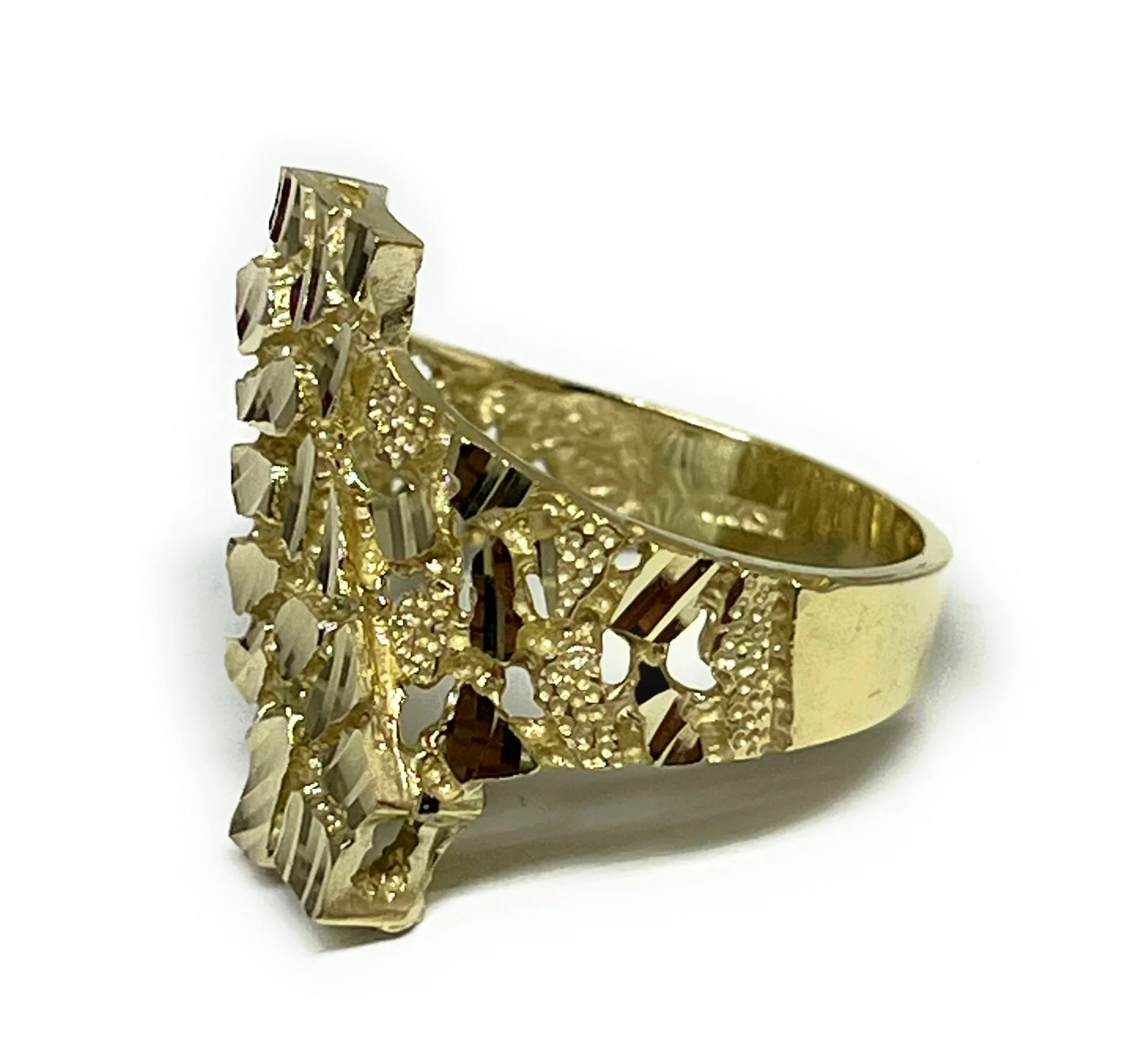 10k Solid Gold CALIFORNIA Nugget Ring (6.3g) - Image 4