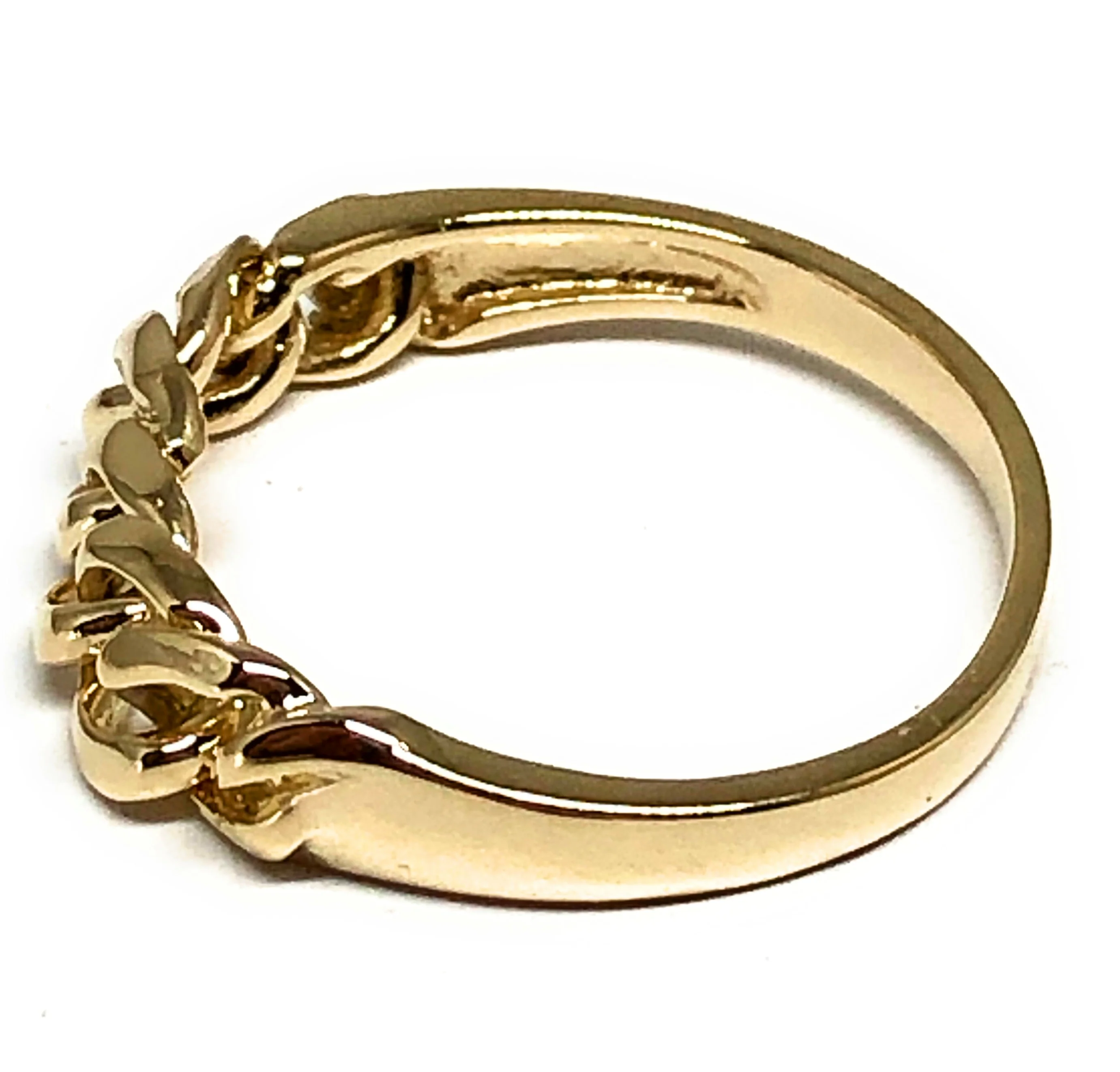 10k Solid Gold Cuban Loose Link Ring (FC 124) - Image 2