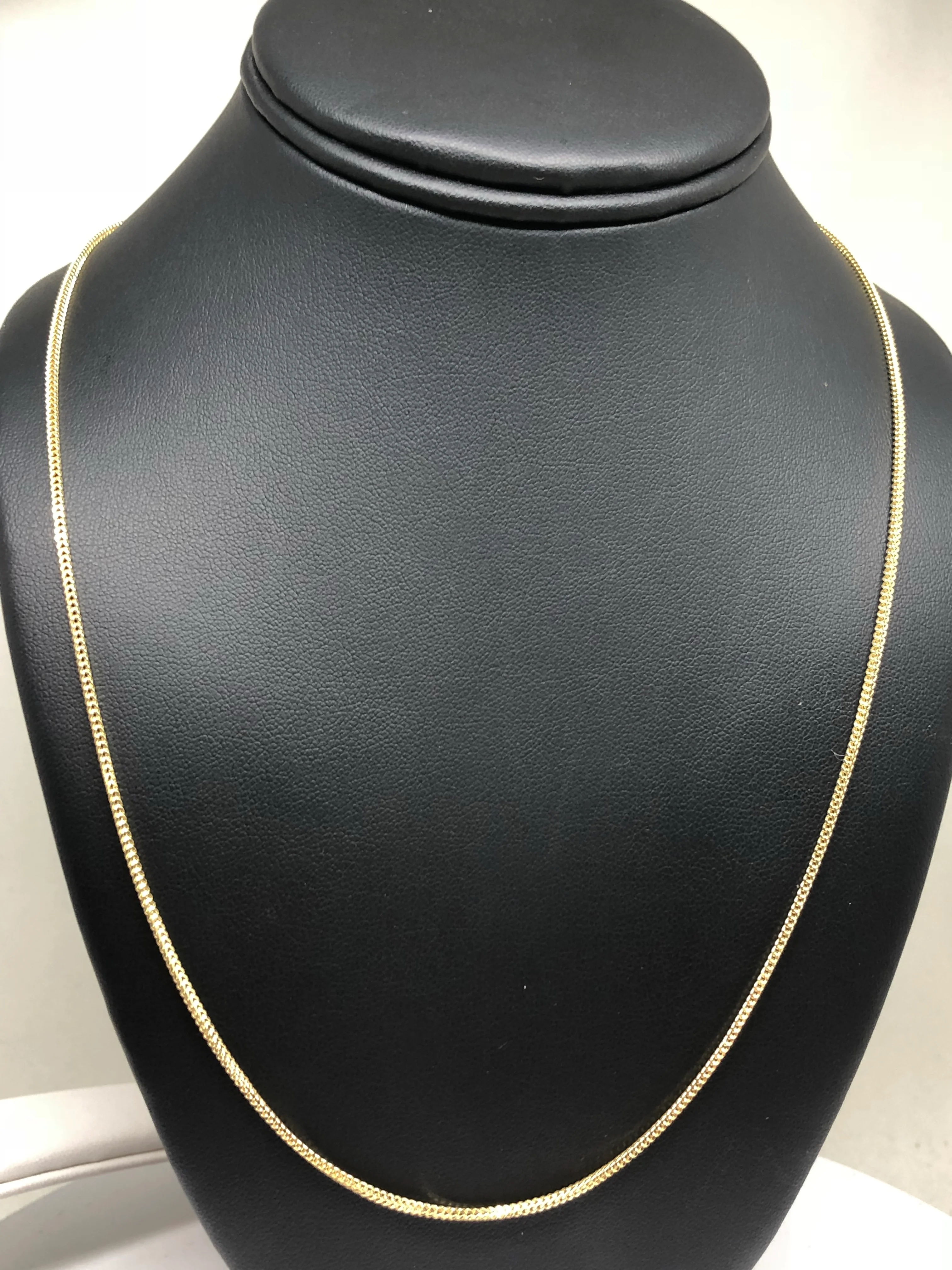 10k Solid Gold Franco Chain 16 - 24 inch 1.4mm (Semi-Hollow Style) - Image 6