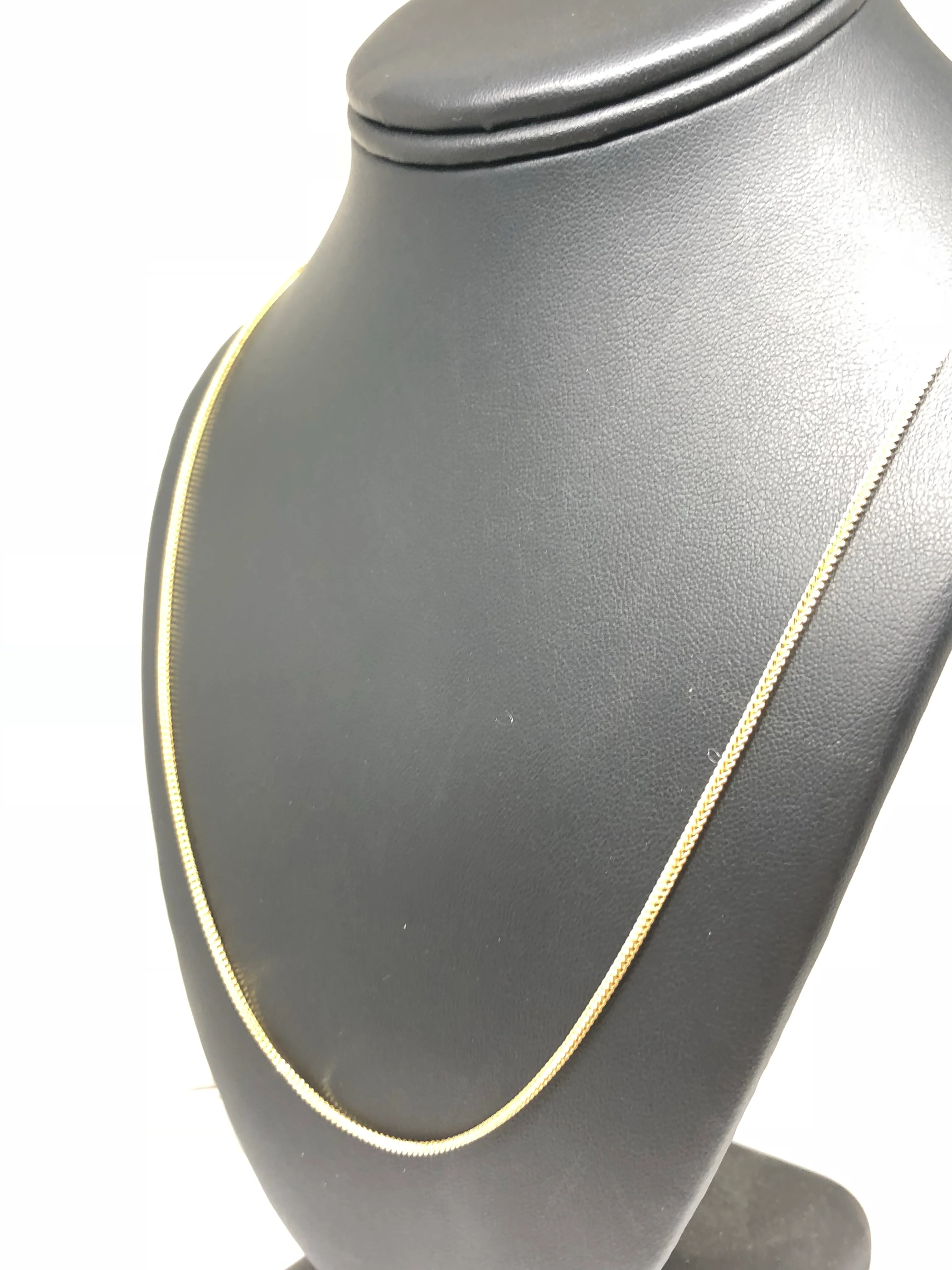 10k Solid Gold Franco Chain 16 - 24 inch 1.4mm (Semi-Hollow Style) - Image 7