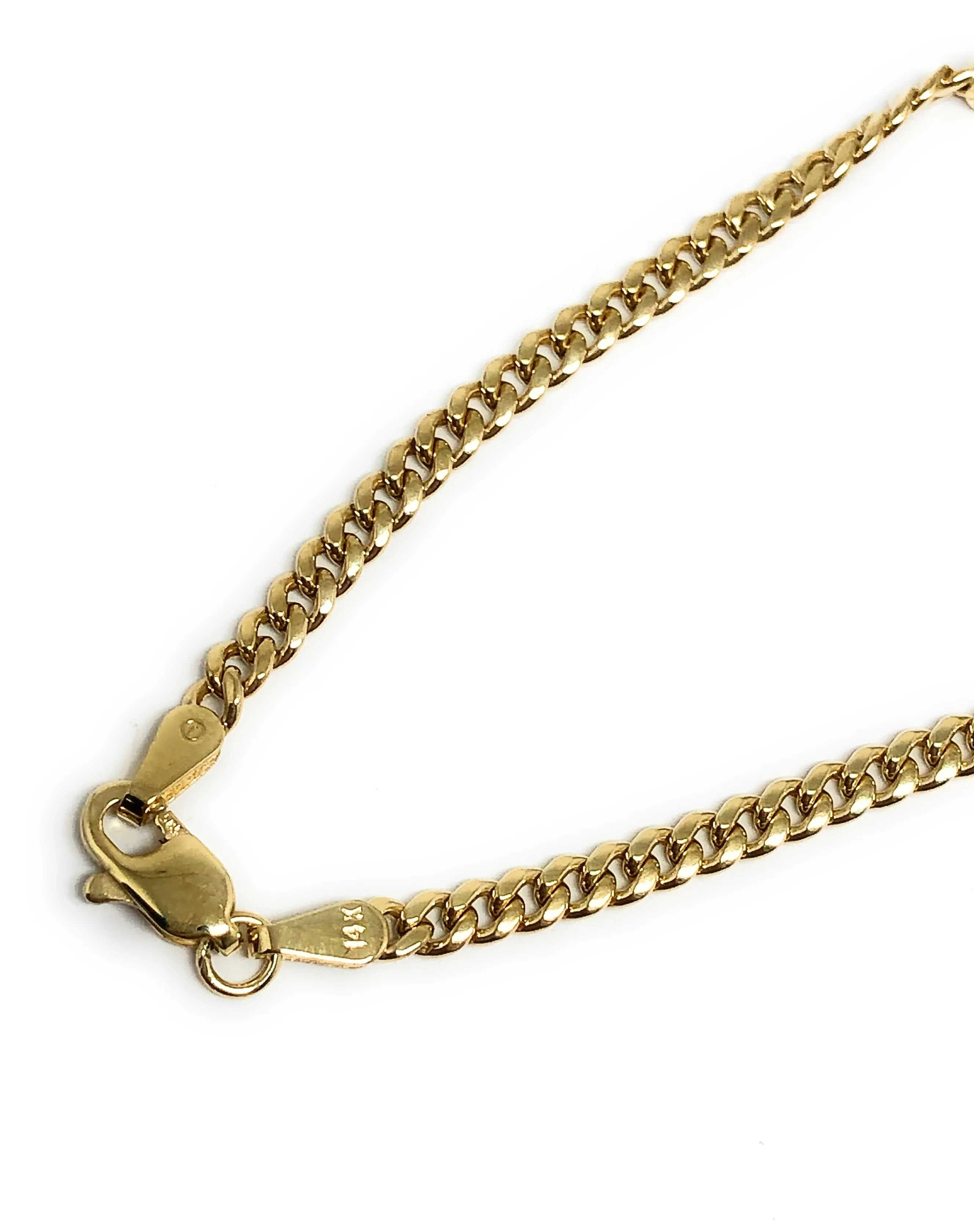 14k Solid Gold Kids 0-8 ID Brracelet 6.2 inch length 2.5MM Width (Free Engraving, Email us name!) - Image 5