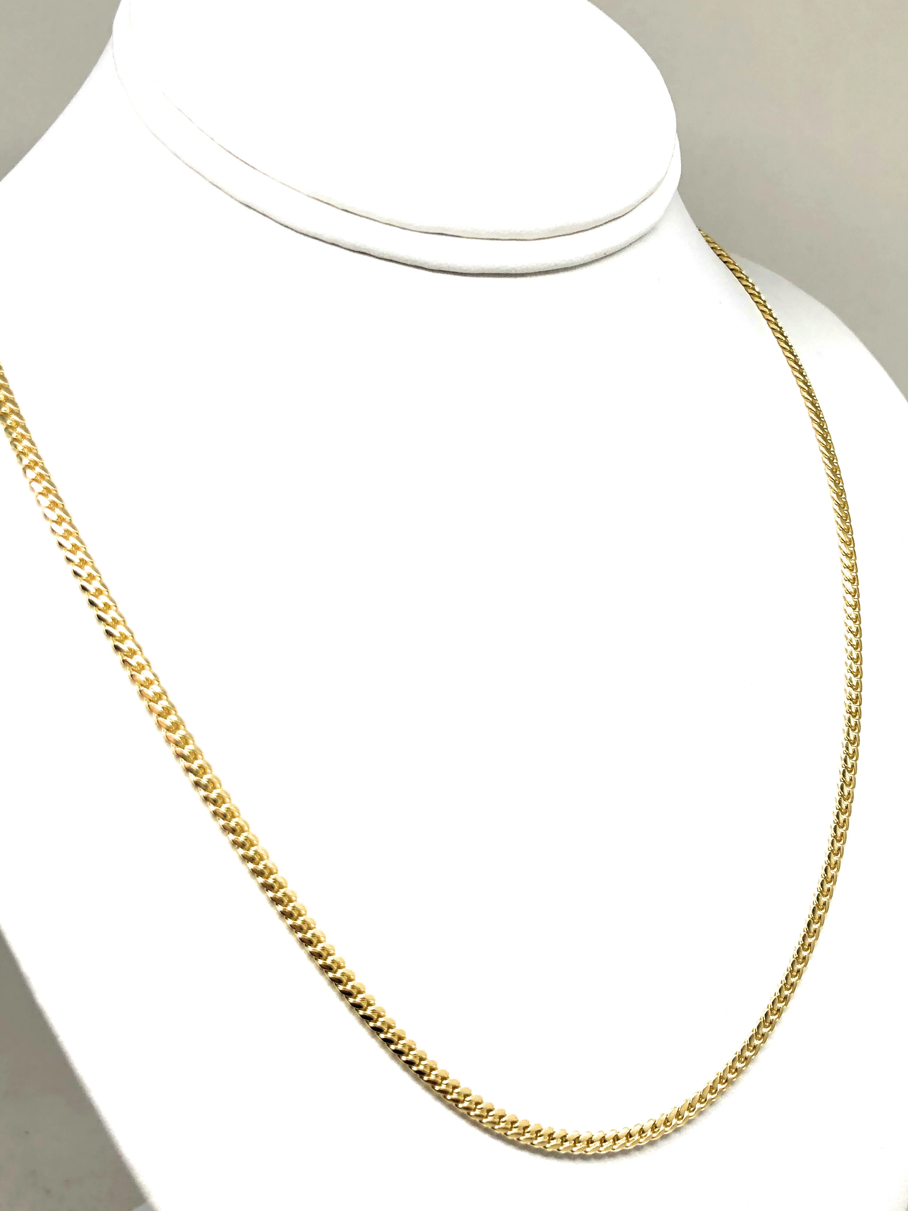 10k Solid Gold Miami Cuban Link Chain 20,26 inches 3.2mm (Full Solid Style) 17-20g - Image 6