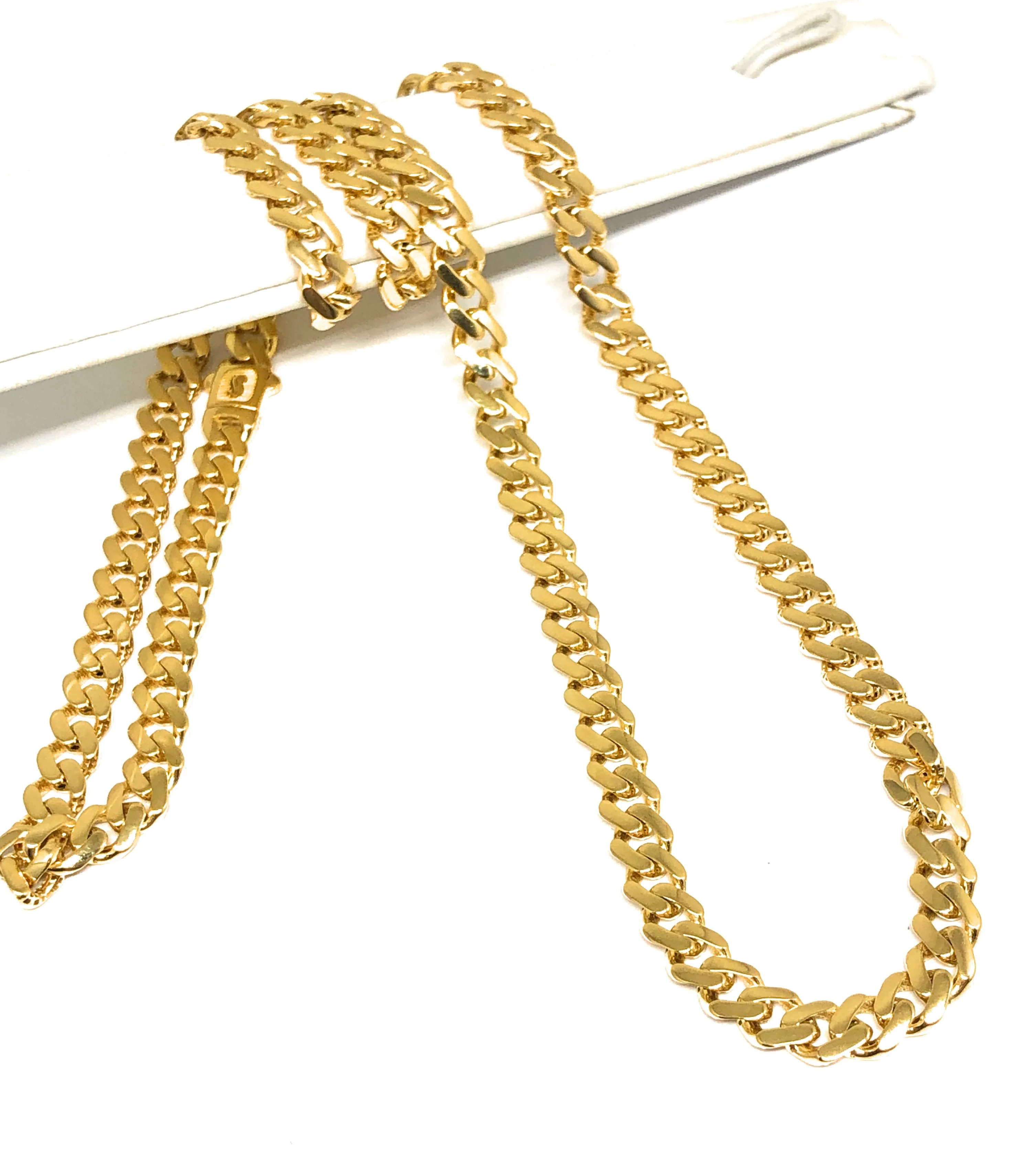 10k Solid Gold Monaco Miami Cuban Link Chain 18-26 inches 6.2mm (Semi-Hollow) 15-20g - Image 3