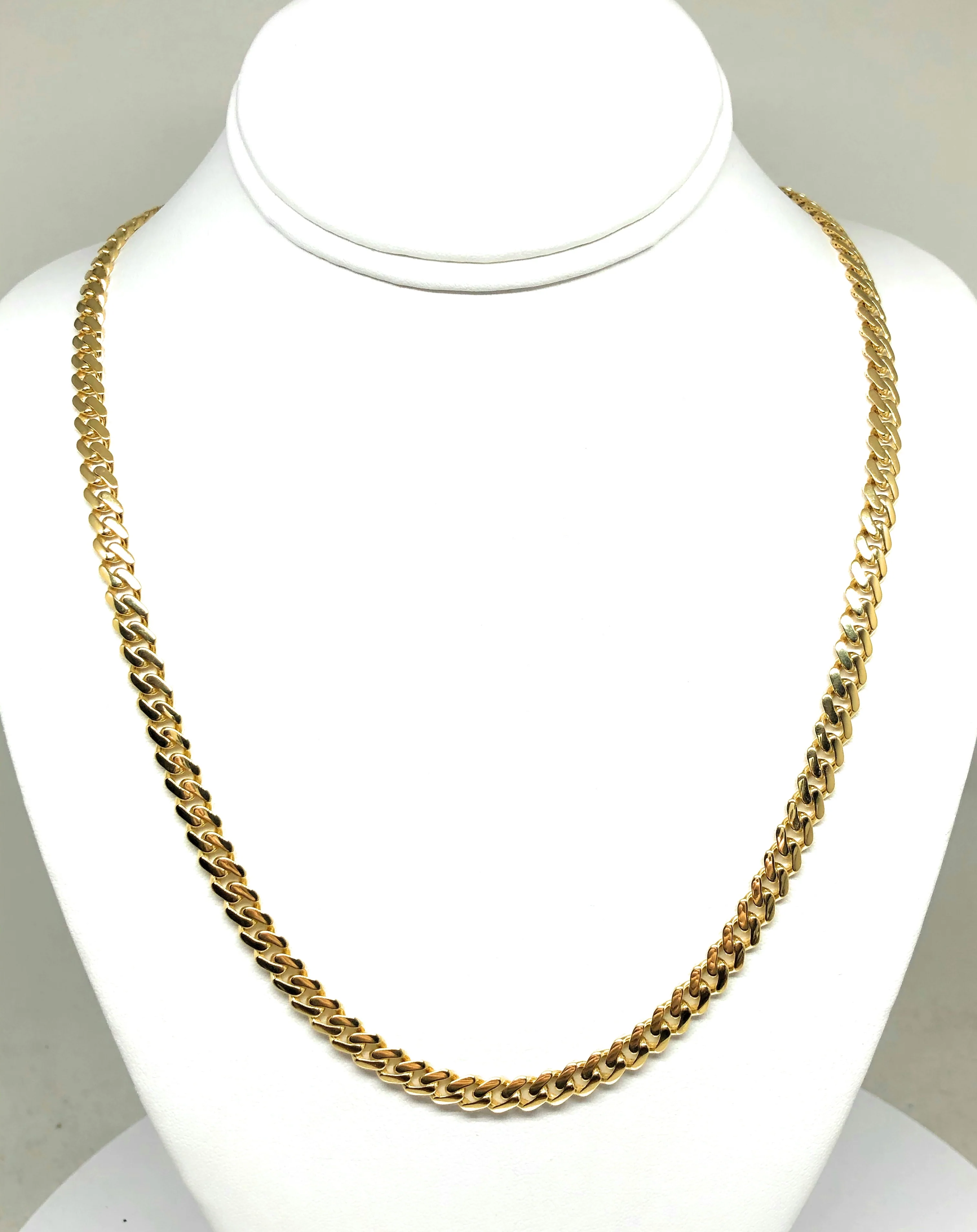 10k Solid Gold Monaco Miami Cuban Link Chain 18-26 inches 6.2mm (Semi-Hollow) 15-20g - Image 4