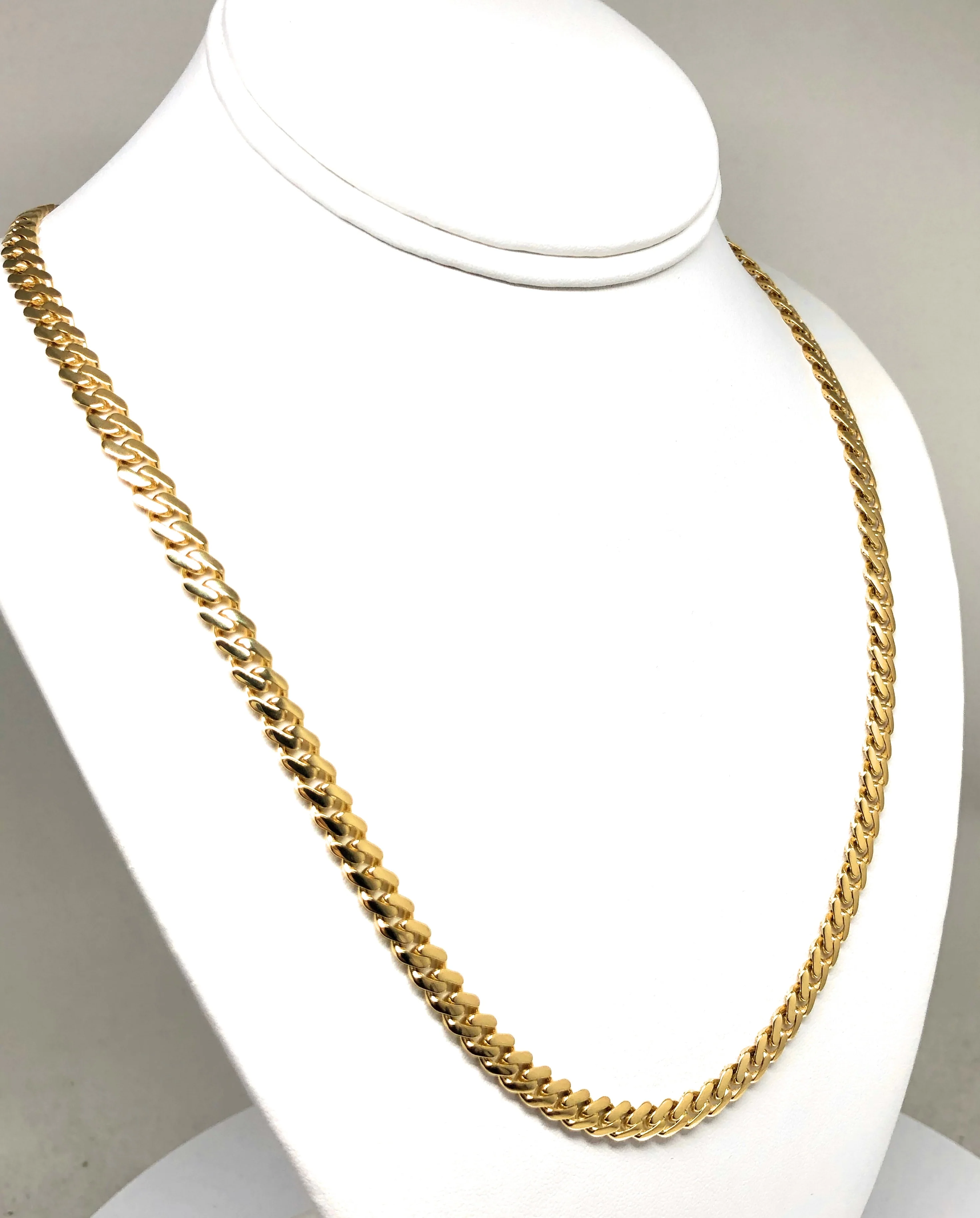 10k Solid Gold Monaco Miami Cuban Link Chain 18-26 inches 6.2mm (Semi-Hollow) 15-20g - Image 5