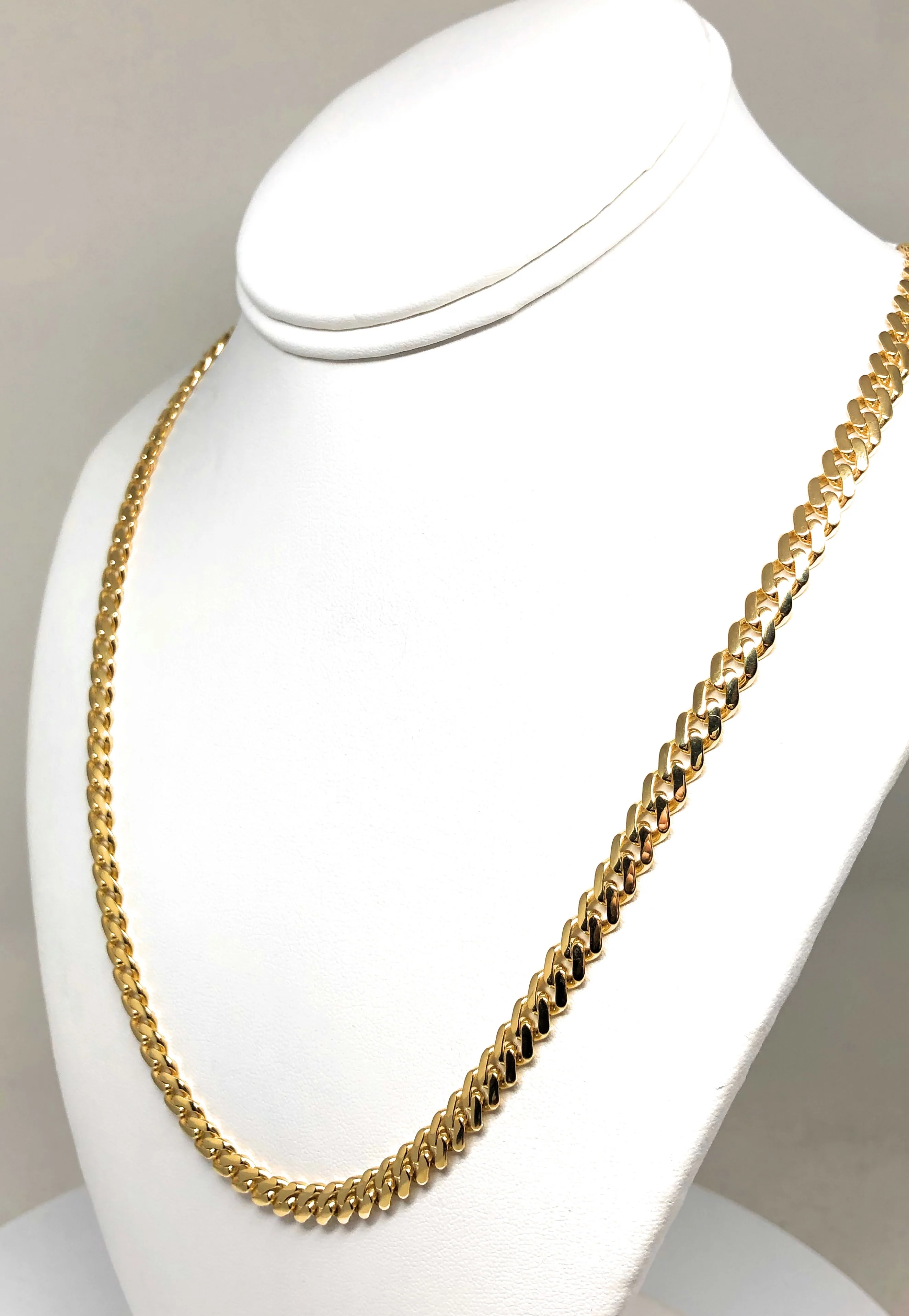 10k Solid Gold Monaco Miami Cuban Link Chain 18-26 inches 6.2mm (Semi-Hollow) 15-20g - Image 6