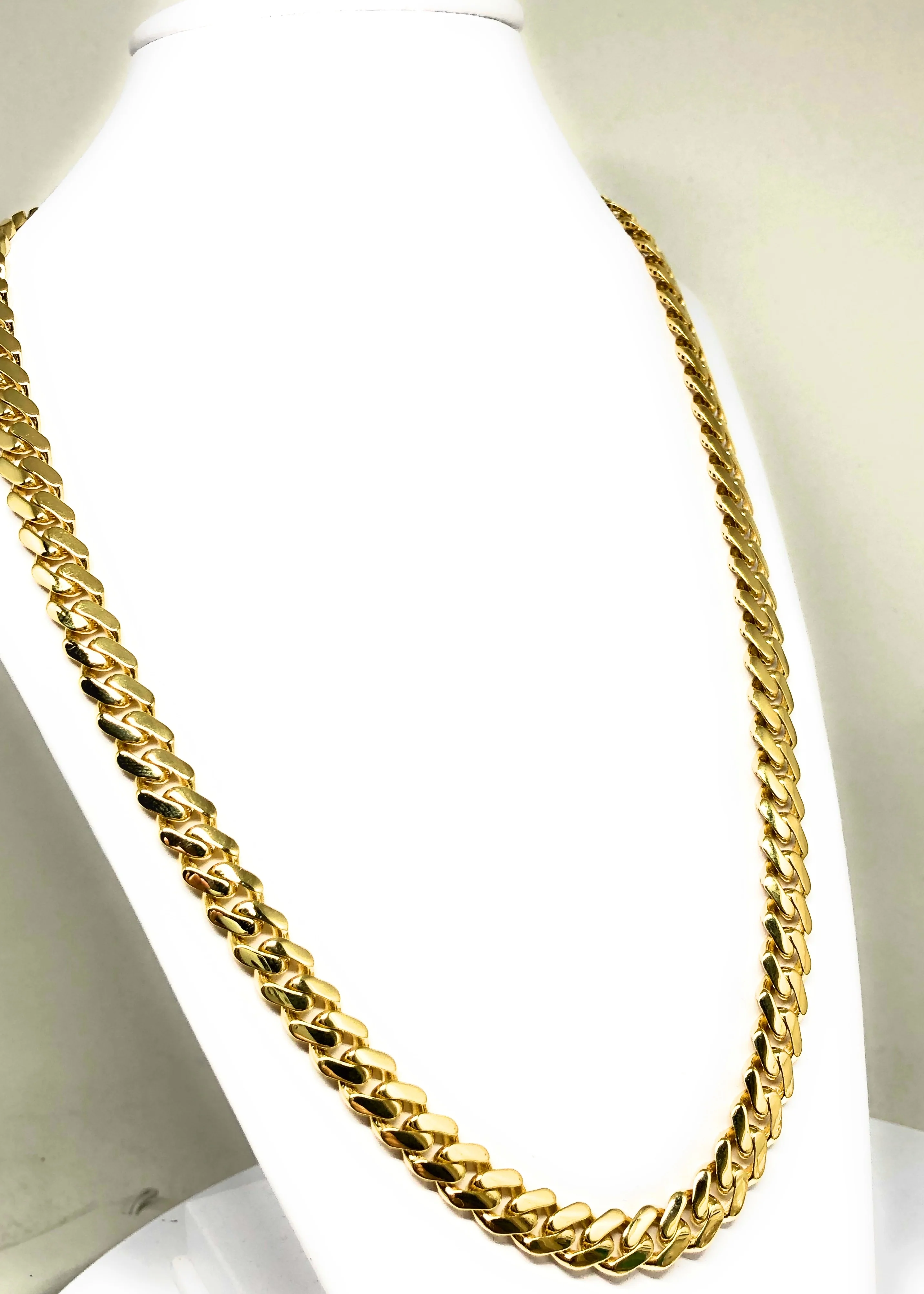 10k Solid Gold Monaco Miami Cuban Link Chain 20-30 inches 9.3mm (Semi-Hollow) 26-32g - Image 10