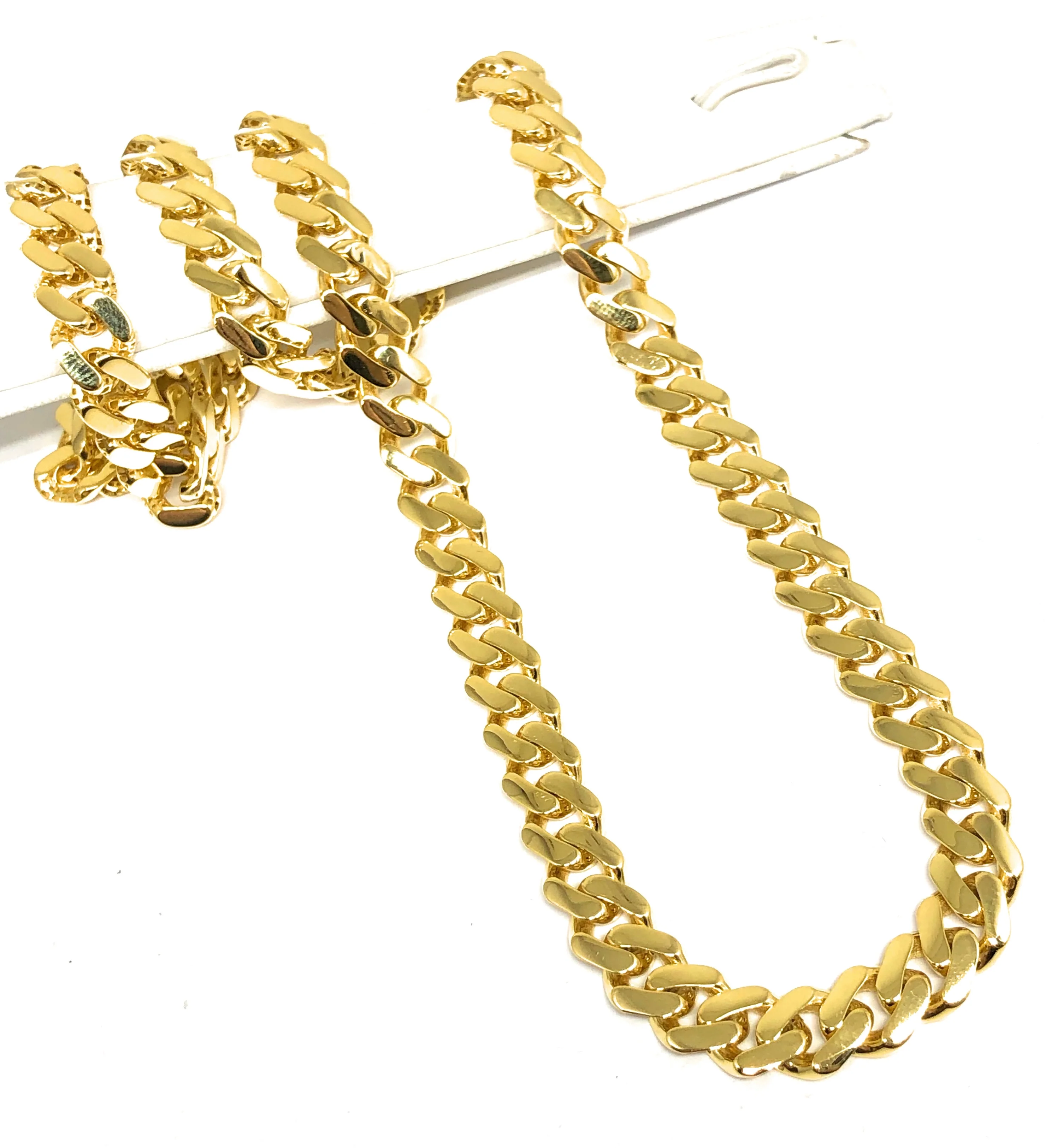 10k Solid Gold Monaco Miami Cuban Link Chain 20-30 inches 9.3mm (Semi-Hollow) 26-32g - Image 7
