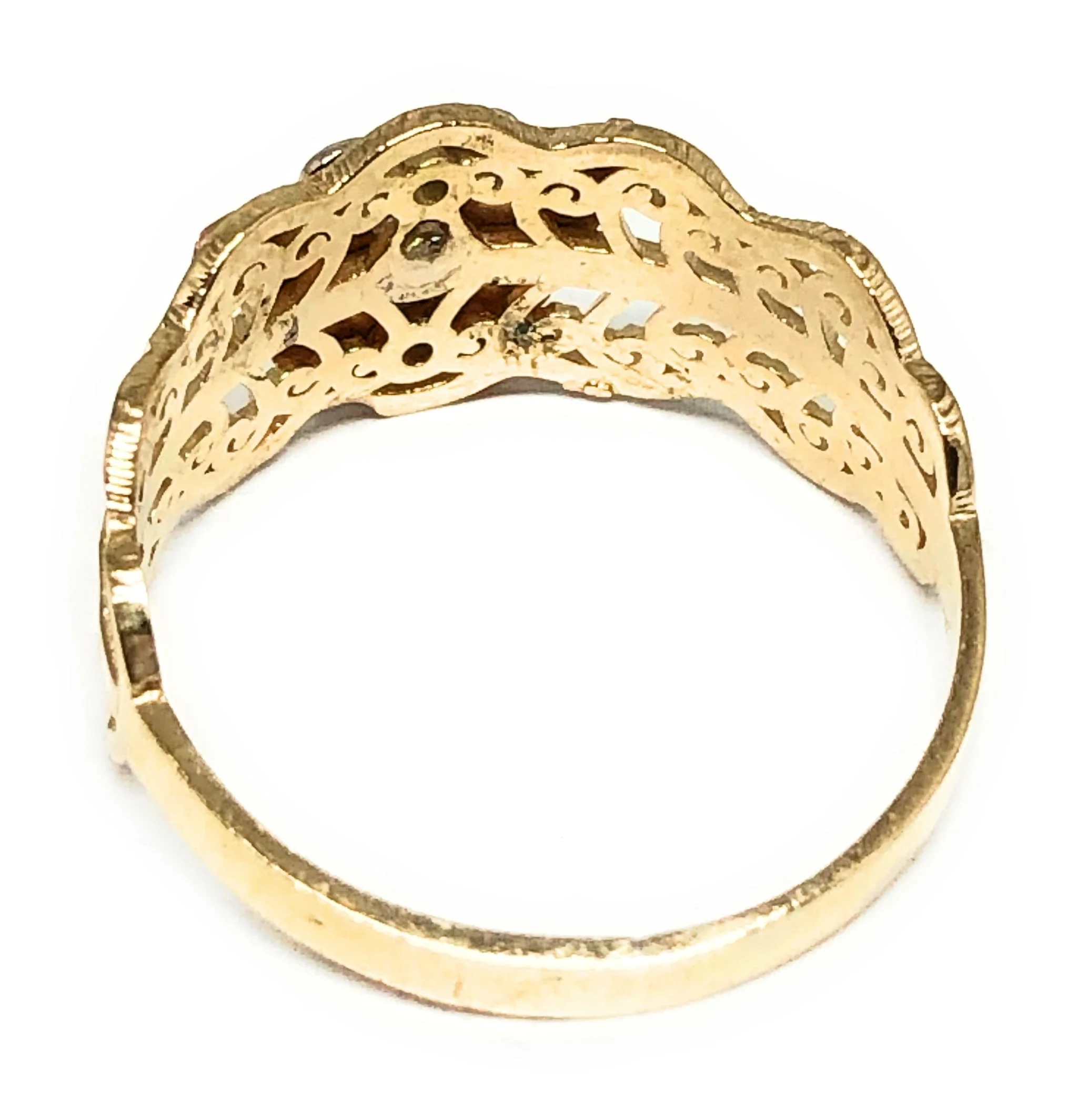 10k Solid Gold Tri-Color Butterfly Ring (FC 144) - Image 3