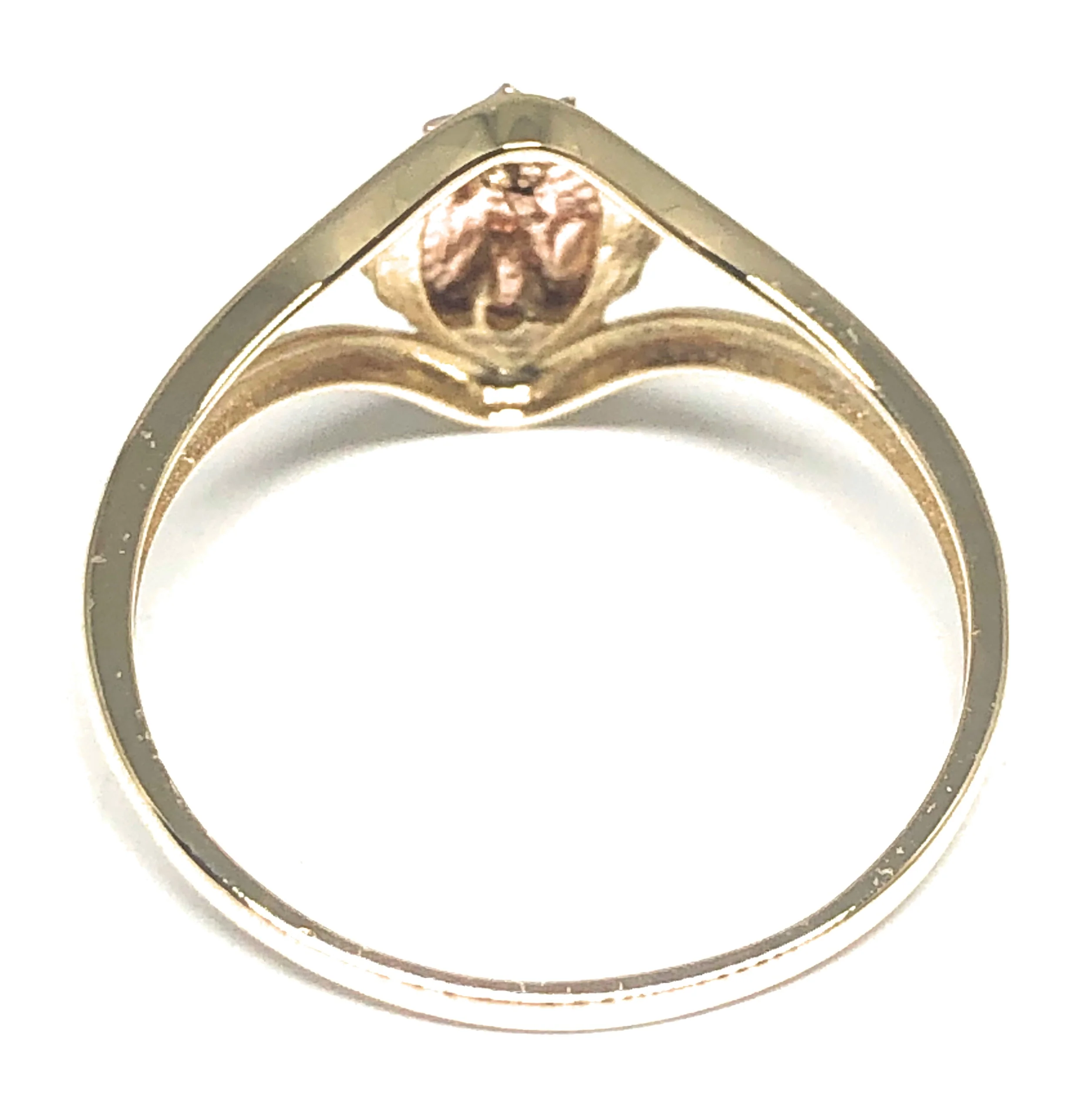 10k Solid Gold Tri-Color Gold Virrgin Mary Ring (FC 27) - Image 3