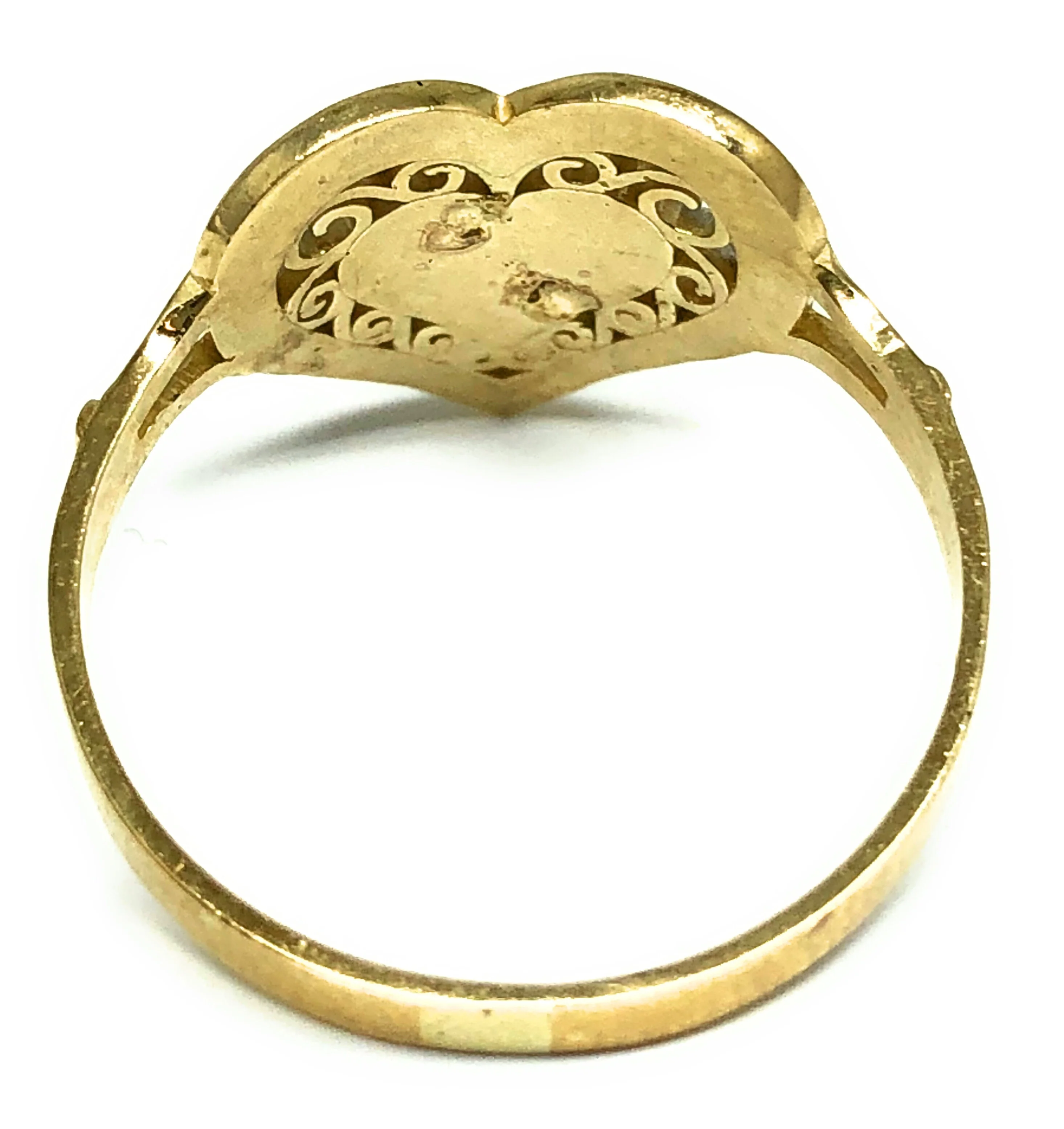10k Solid Gold Yellow Tri-Color Mis 15 Años Ring - Image 3