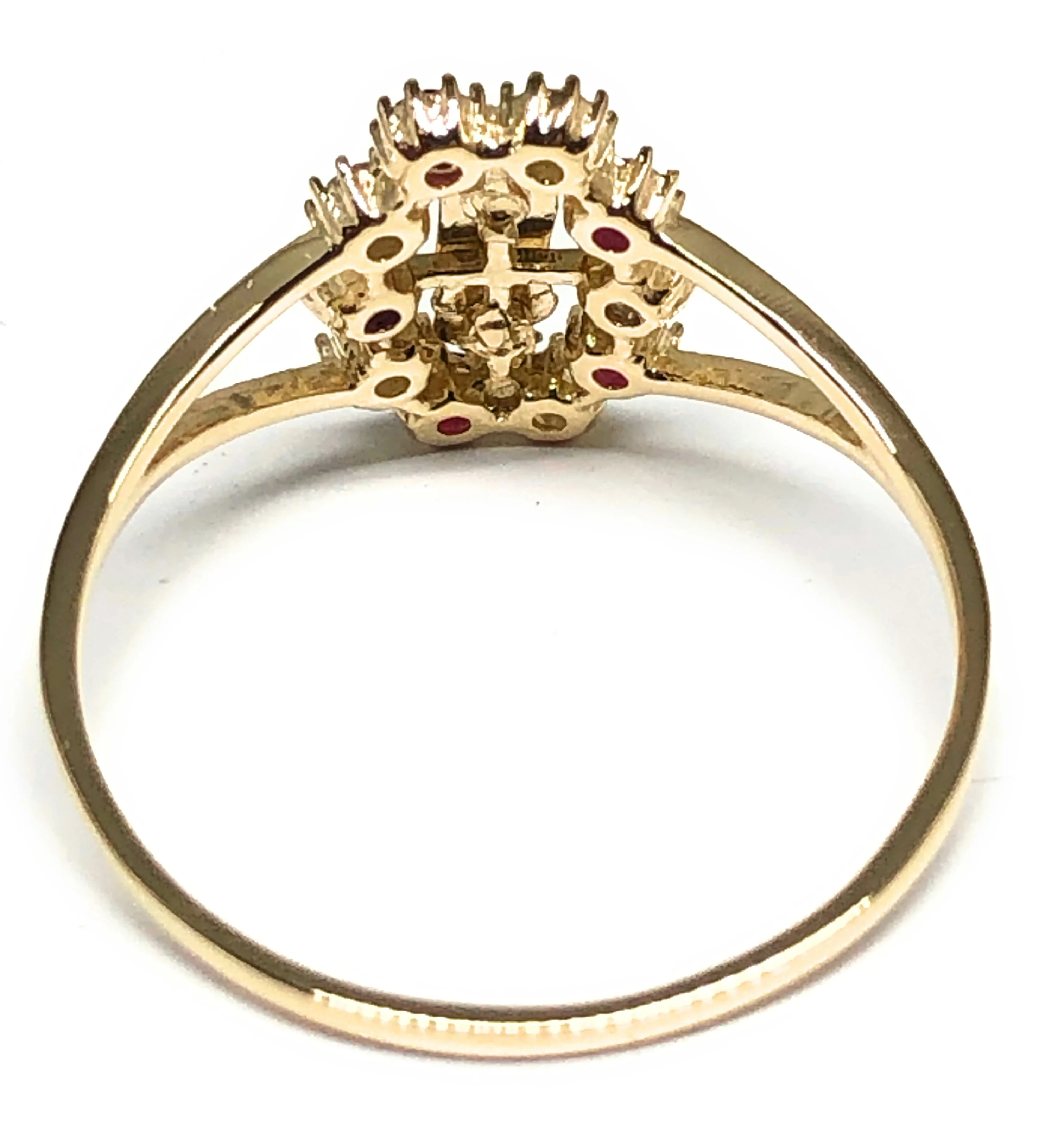 10k Solid Gold Yellow Virrgin Mary CZ Ring (FC 09) - Image 2