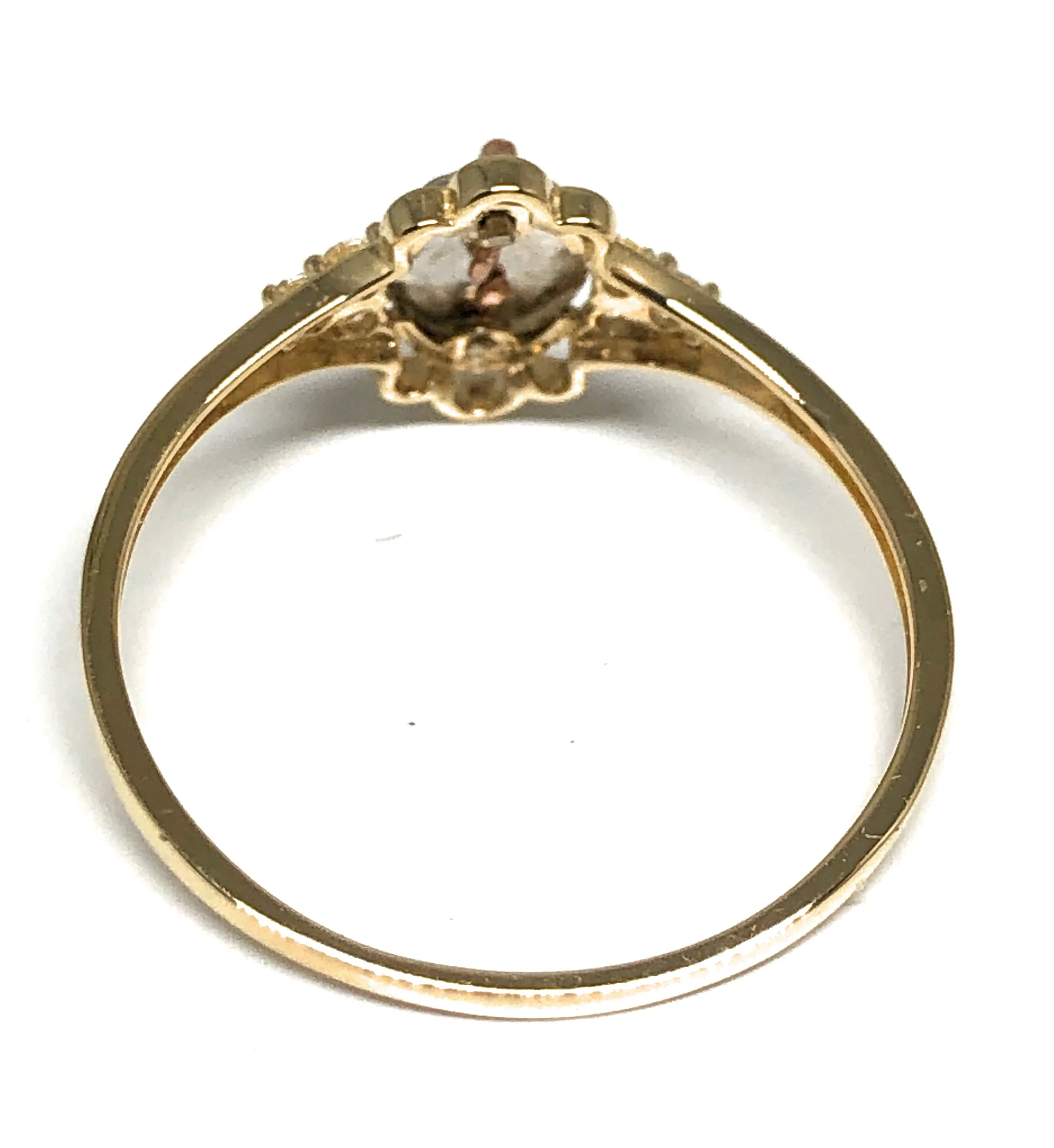 10k Solid Gold Tri-Color Virrgin Mary CZ Ring (FC 23) - Image 3