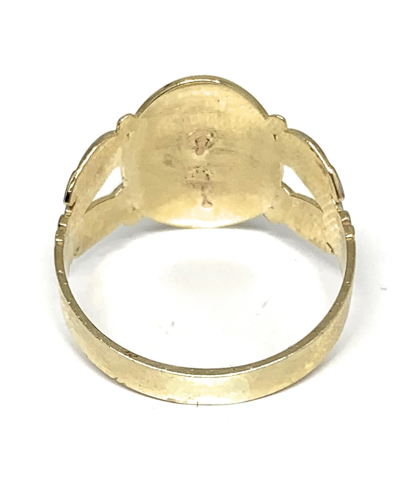 10k Solid Gold Tri-Color Virrgin Mary Ring Virrgen Guadalupe - Image 3