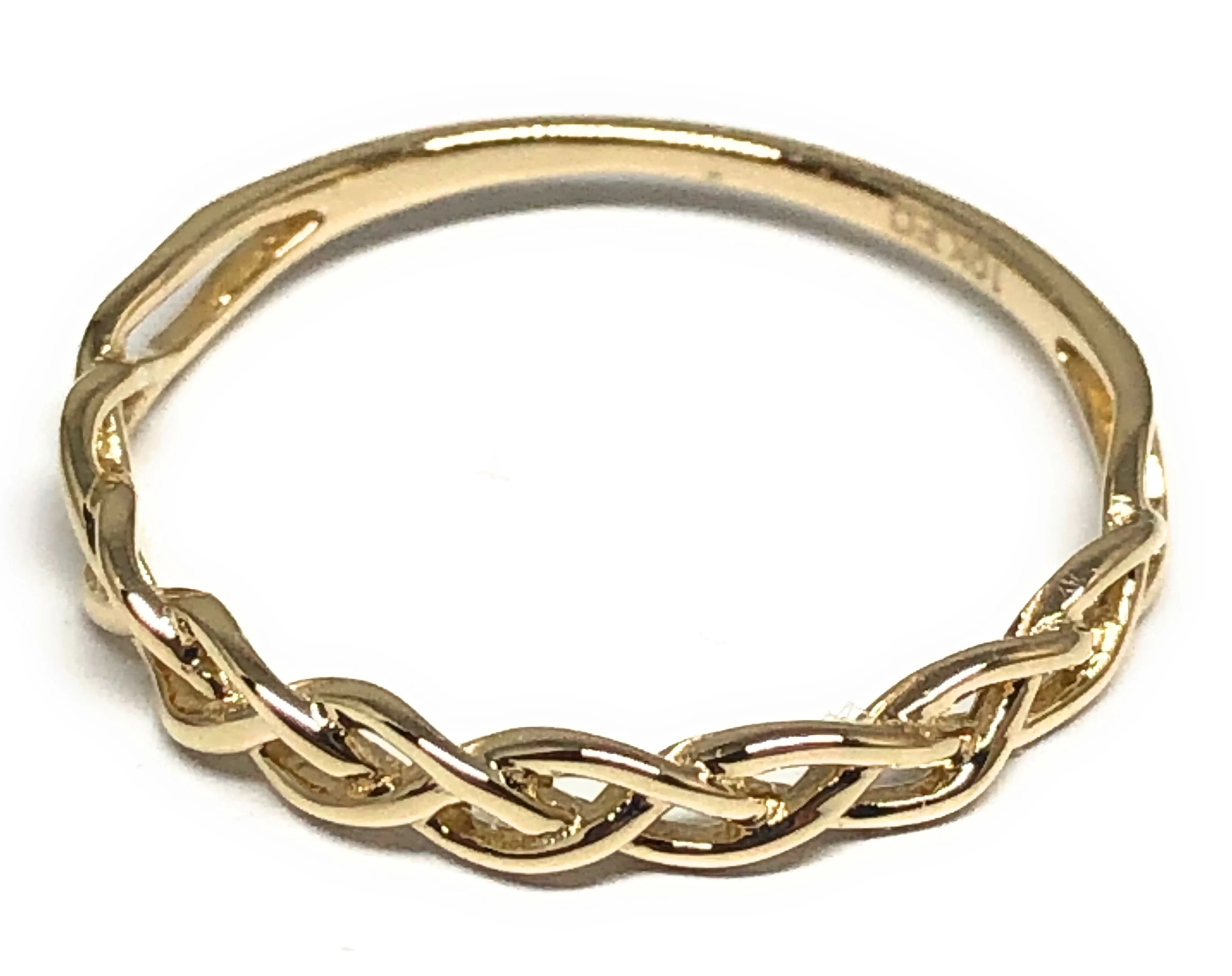 10k Solid Gold Twist Band Ring (FC 123)