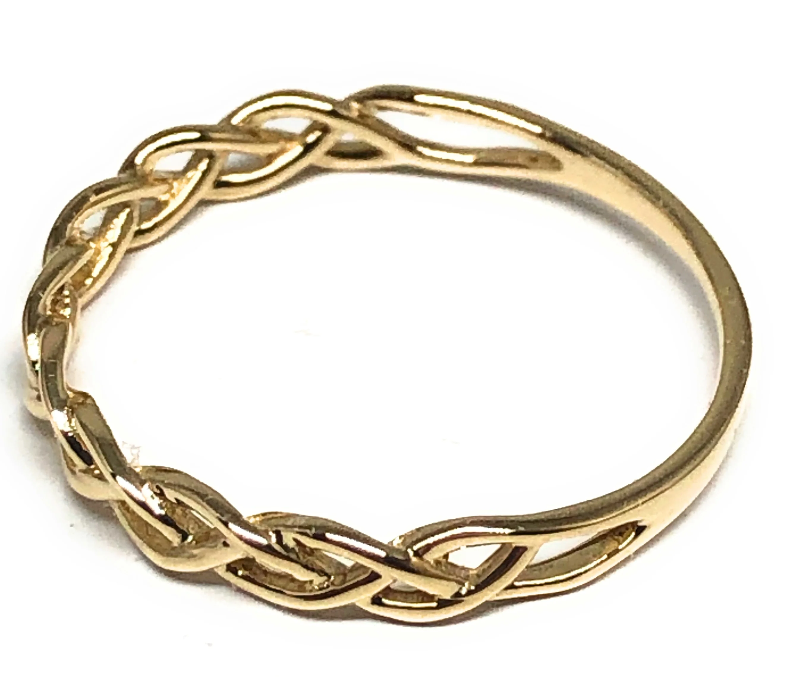 10k Solid Gold Twist Band Ring (FC 123) - Image 2
