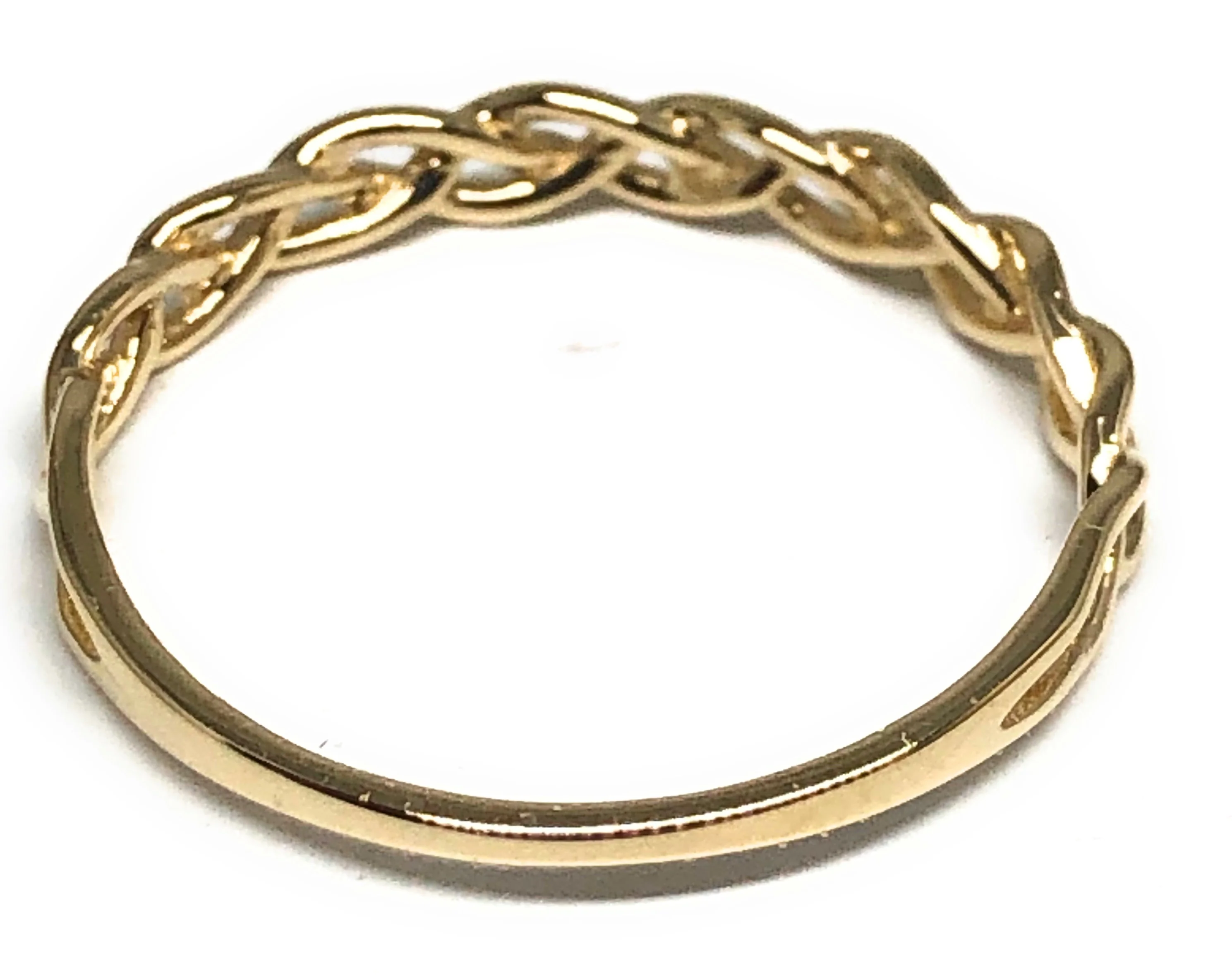 10k Solid Gold Twist Band Ring (FC 123) - Image 3