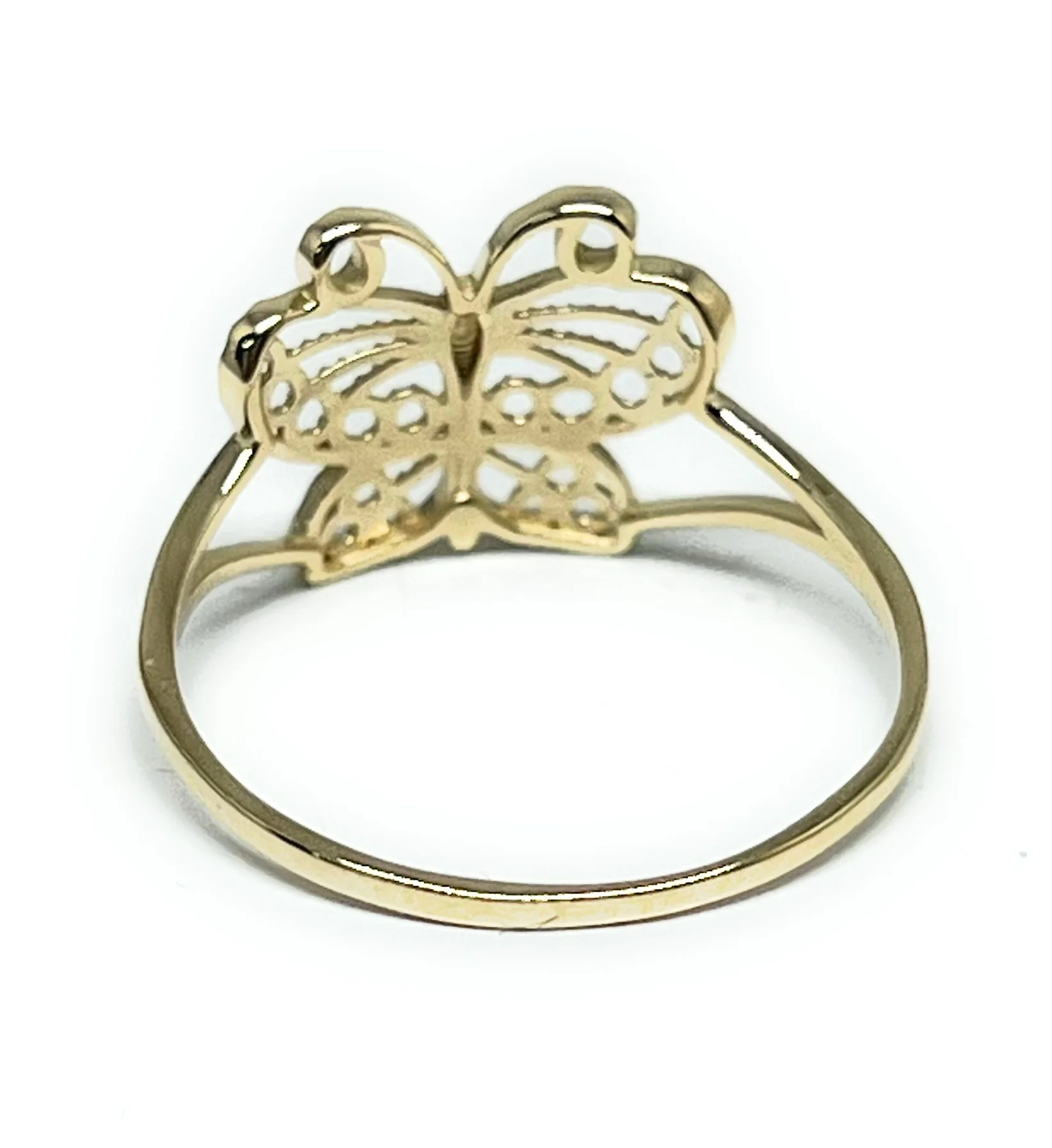 10k Solid Gold Yellow Butterfly Ring (FC 136) - Image 3
