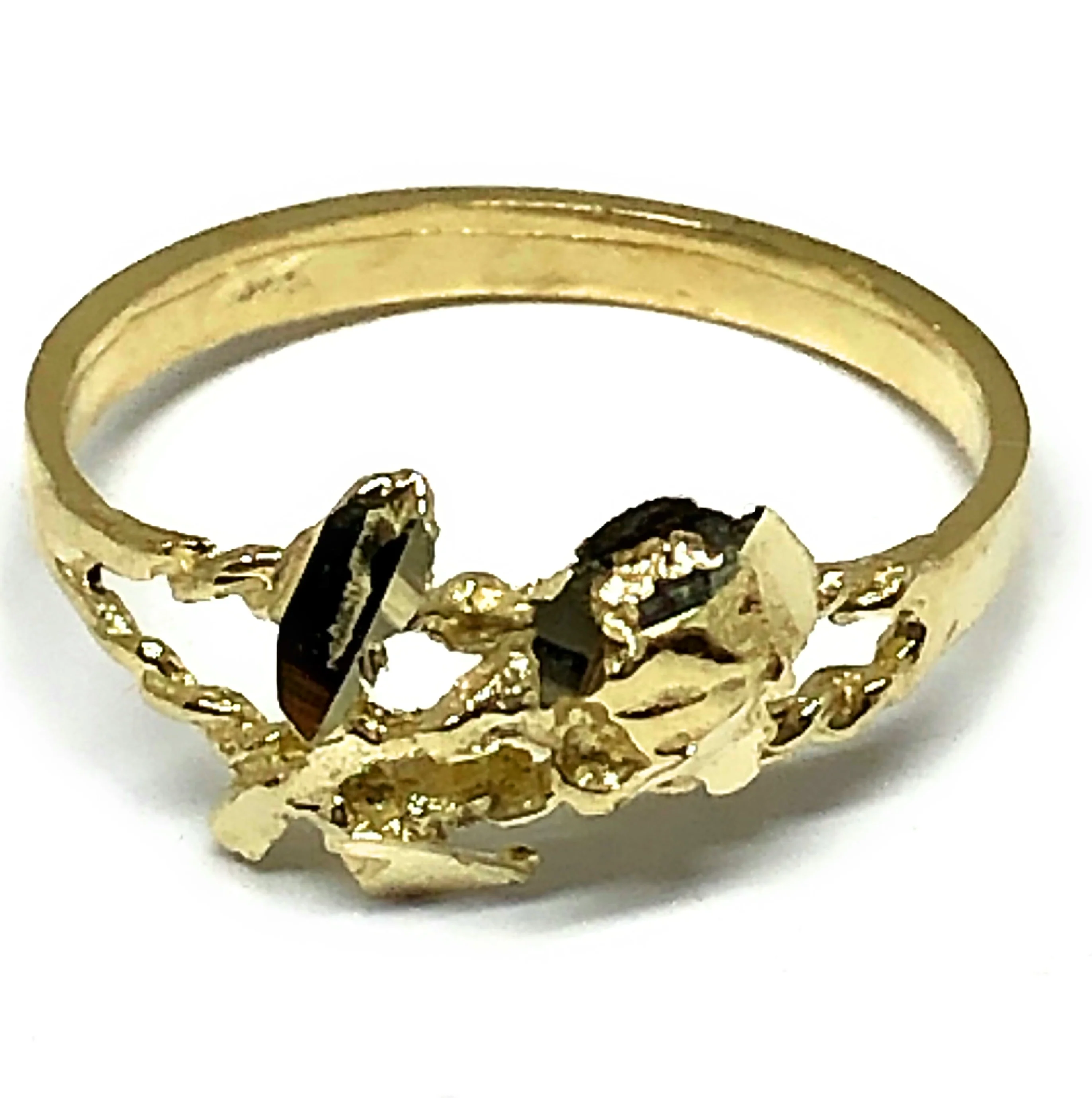 10k Solid Gold Yellow Flower Ring