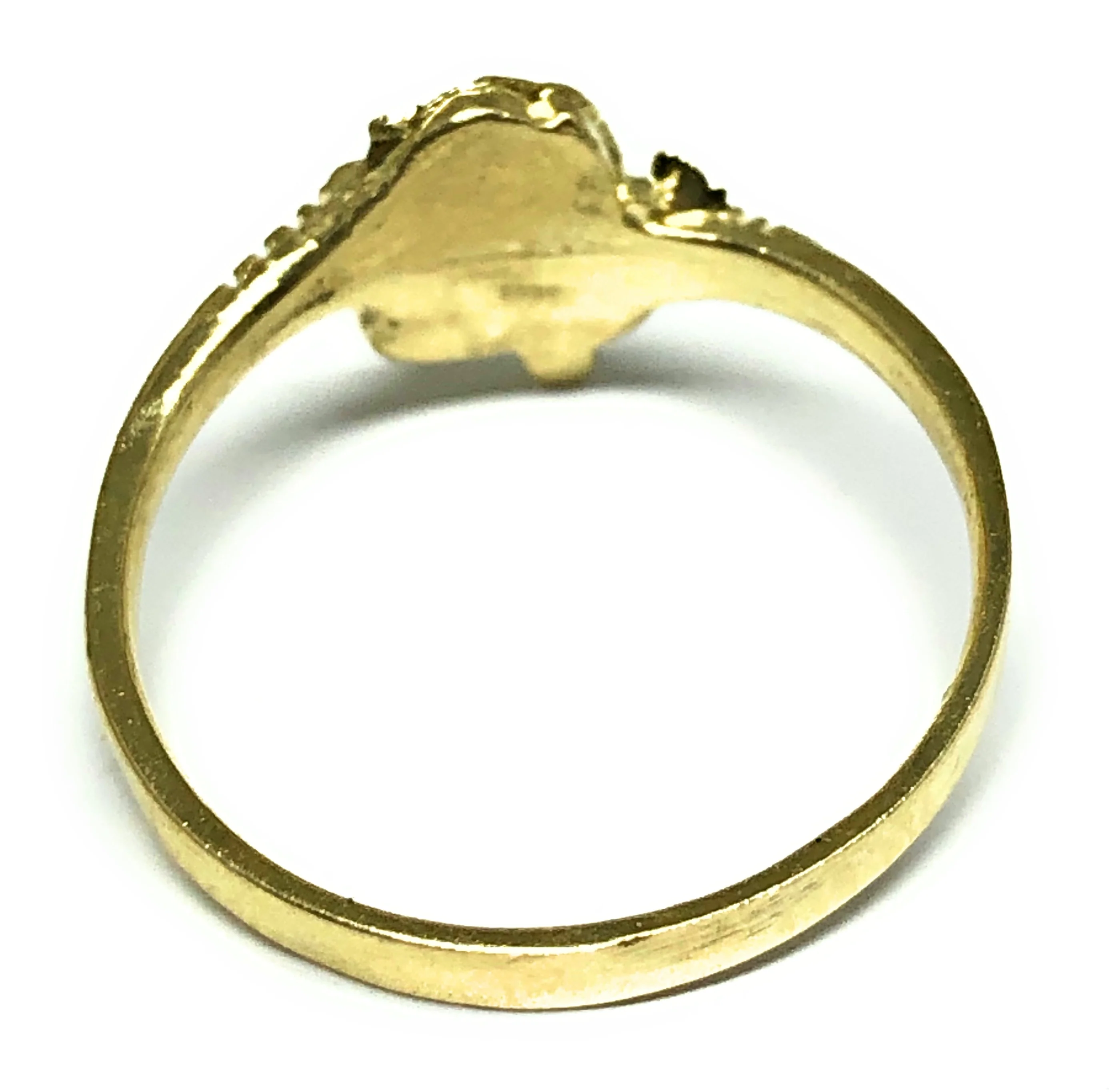 10k Solid Gold Yellow Flower Ring - Image 3
