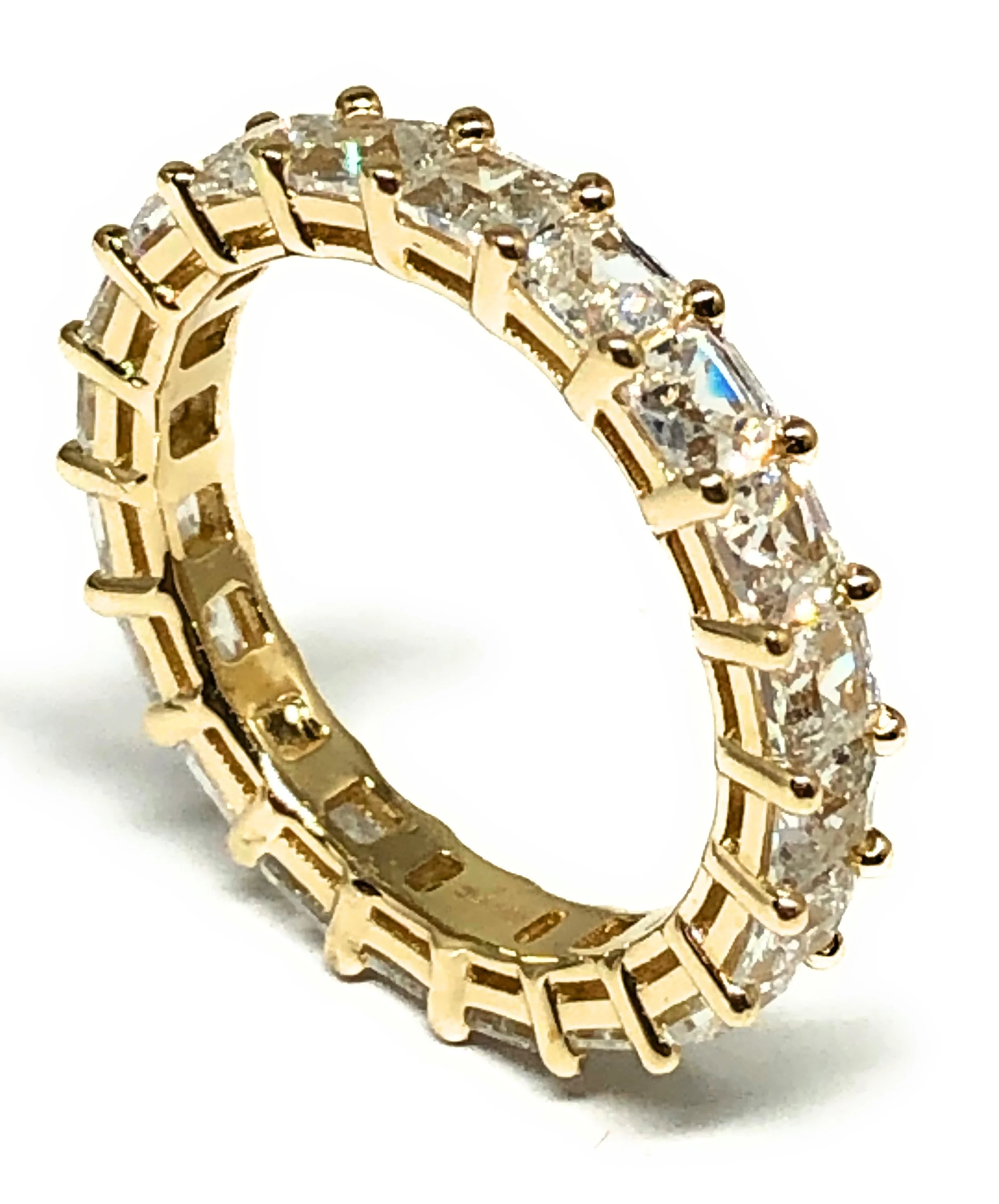 10k Solid Gold Yellow Gold Band CZ Ring (FC 117) - Image 5