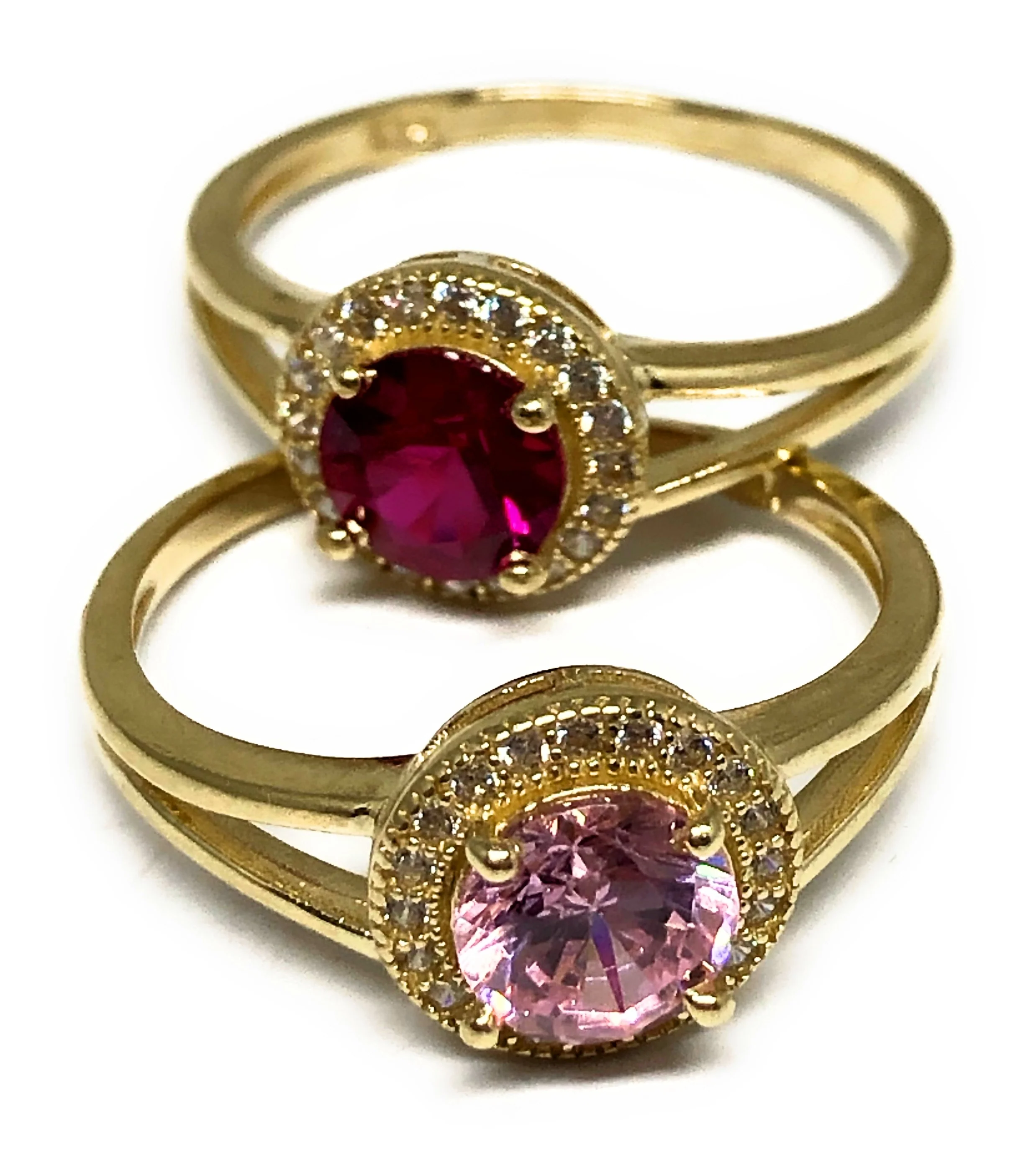 10k Solid Gold Yellow Gold Bright CZ Ring