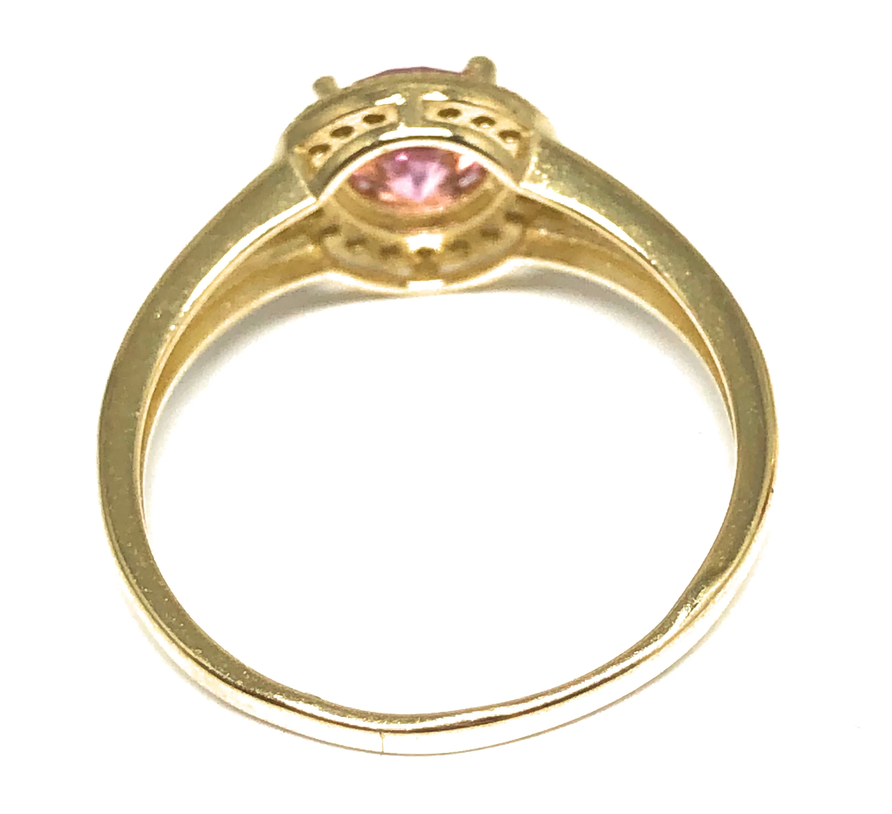 10k Solid Gold Yellow Gold Bright CZ Ring - Image 5