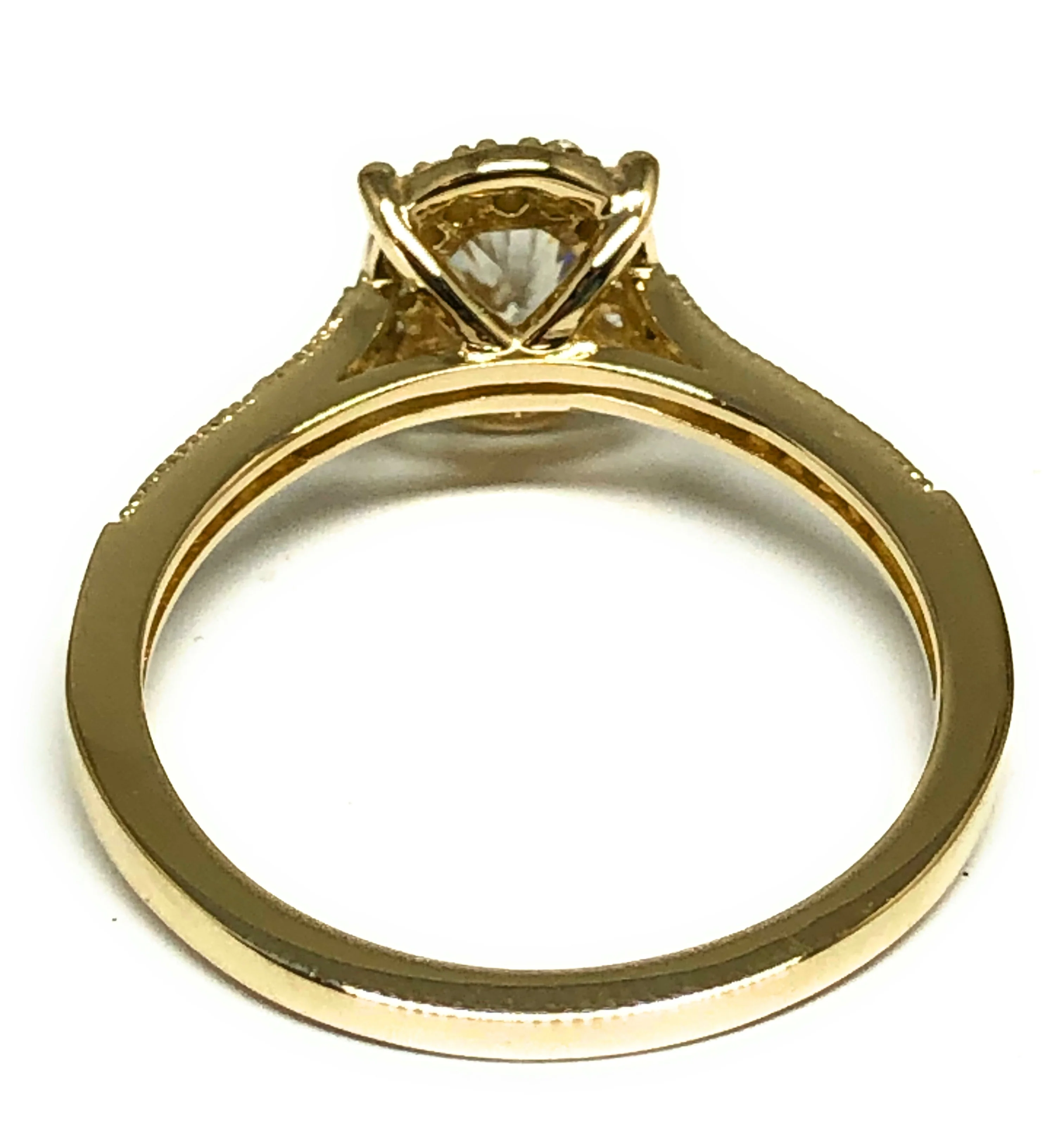 10k Solid Gold Yellow Gold CZ Ring (FC 104) - Image 3