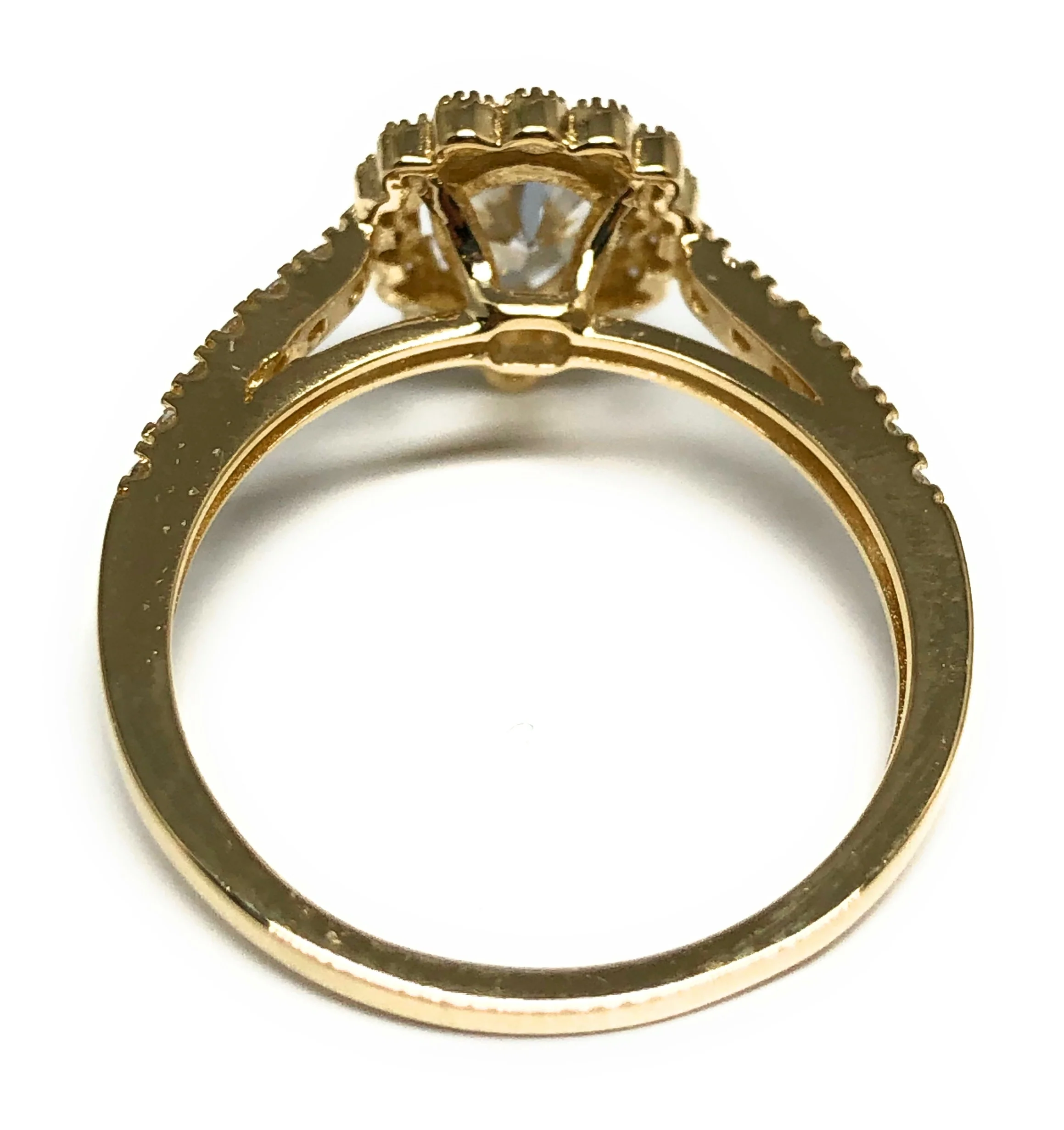 10k Solid Gold Yellow Gold CZ Ring (FC 106) - Image 3