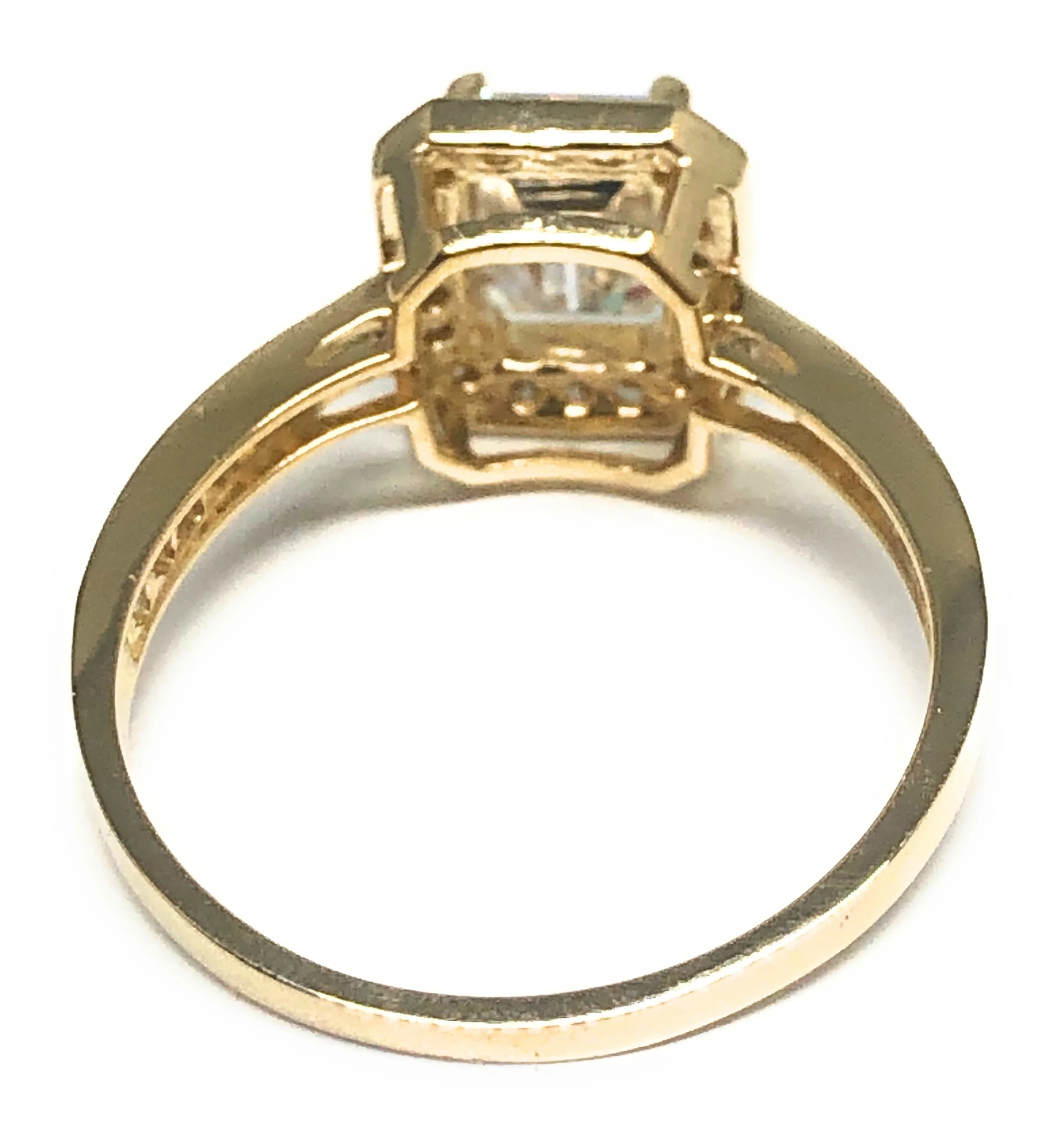 10k Solid Gold Yellow Gold CZ Ring (FC 97) - Image 3