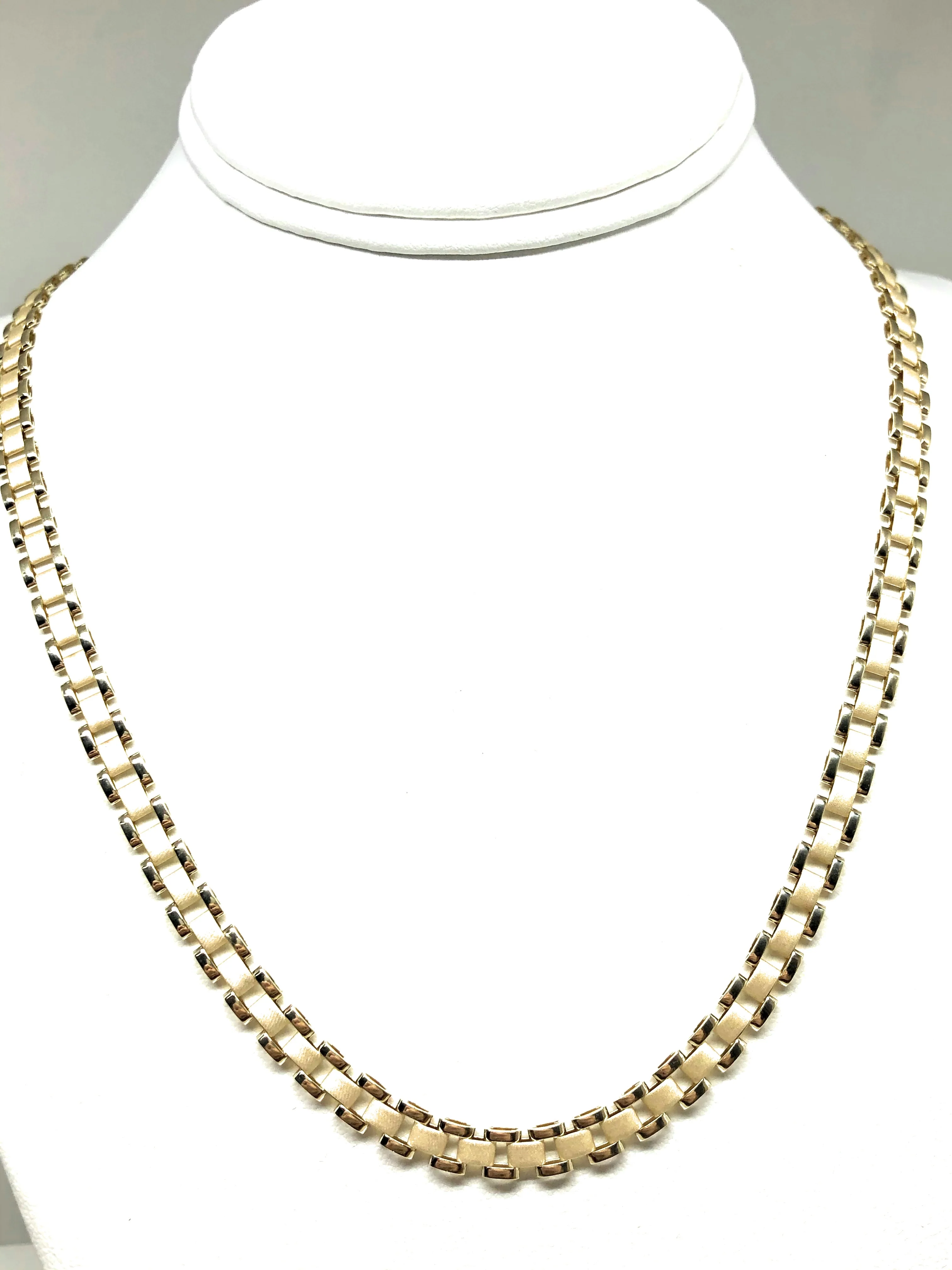 10k Solid Gold Yellow Jubilee Oyster "ROLEX" Style Chain 20-26 inch 6-8mm (SEMI-HOLLOW STYLE) - Image 5
