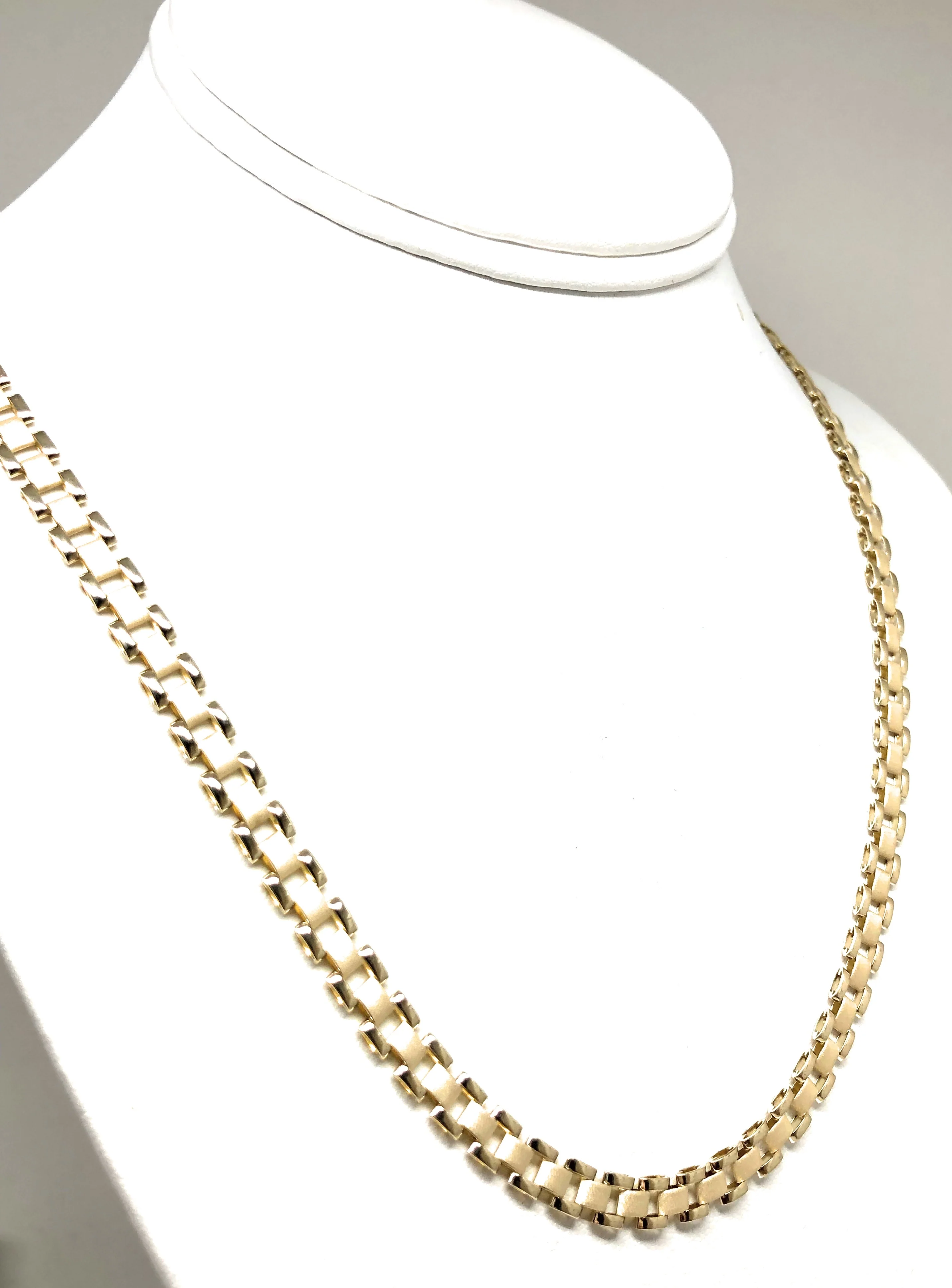 10k Solid Gold Yellow Jubilee Oyster "ROLEX" Style Chain 20-26 inch 6-8mm (SEMI-HOLLOW STYLE) - Image 6