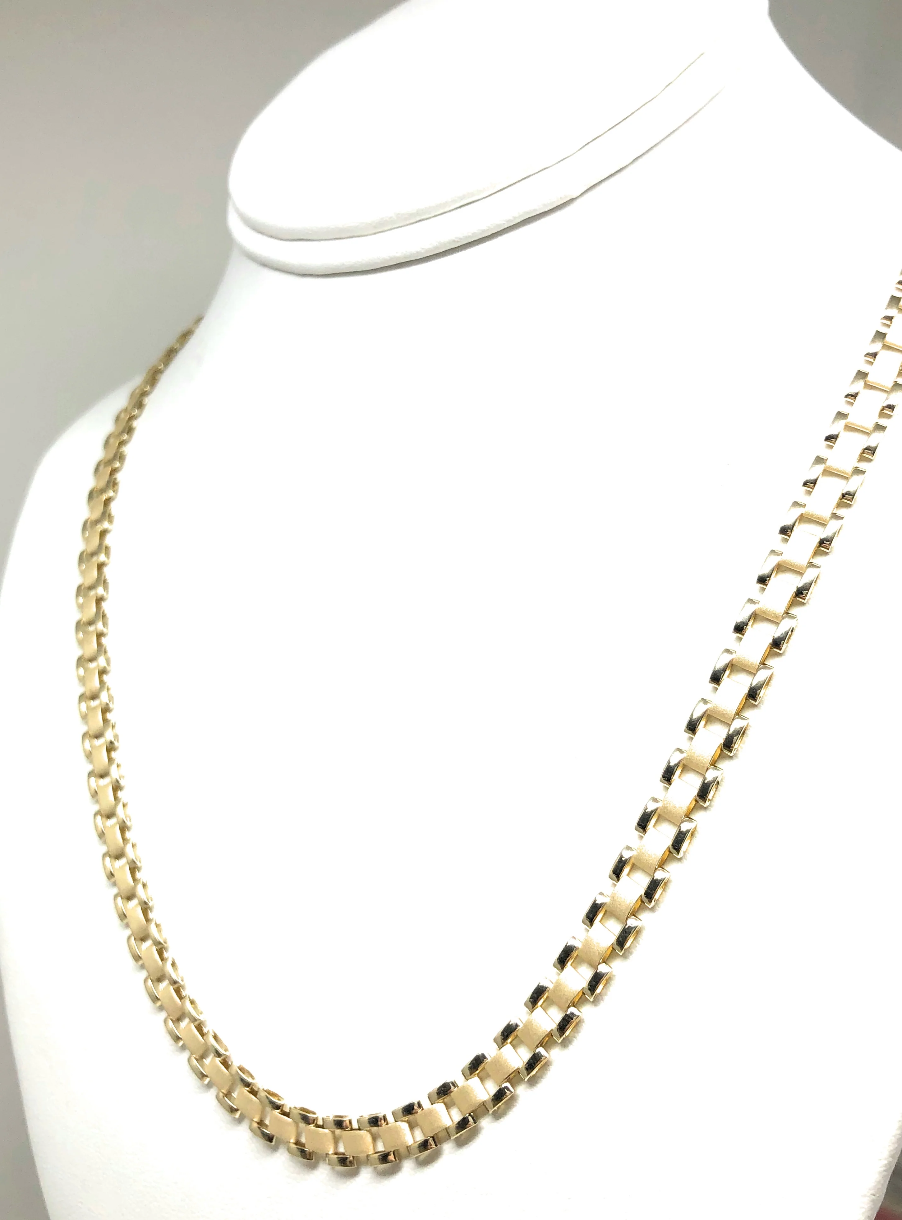 10k Solid Gold Yellow Jubilee Oyster "ROLEX" Style Chain 20-26 inch 6-8mm (SEMI-HOLLOW STYLE) - Image 8