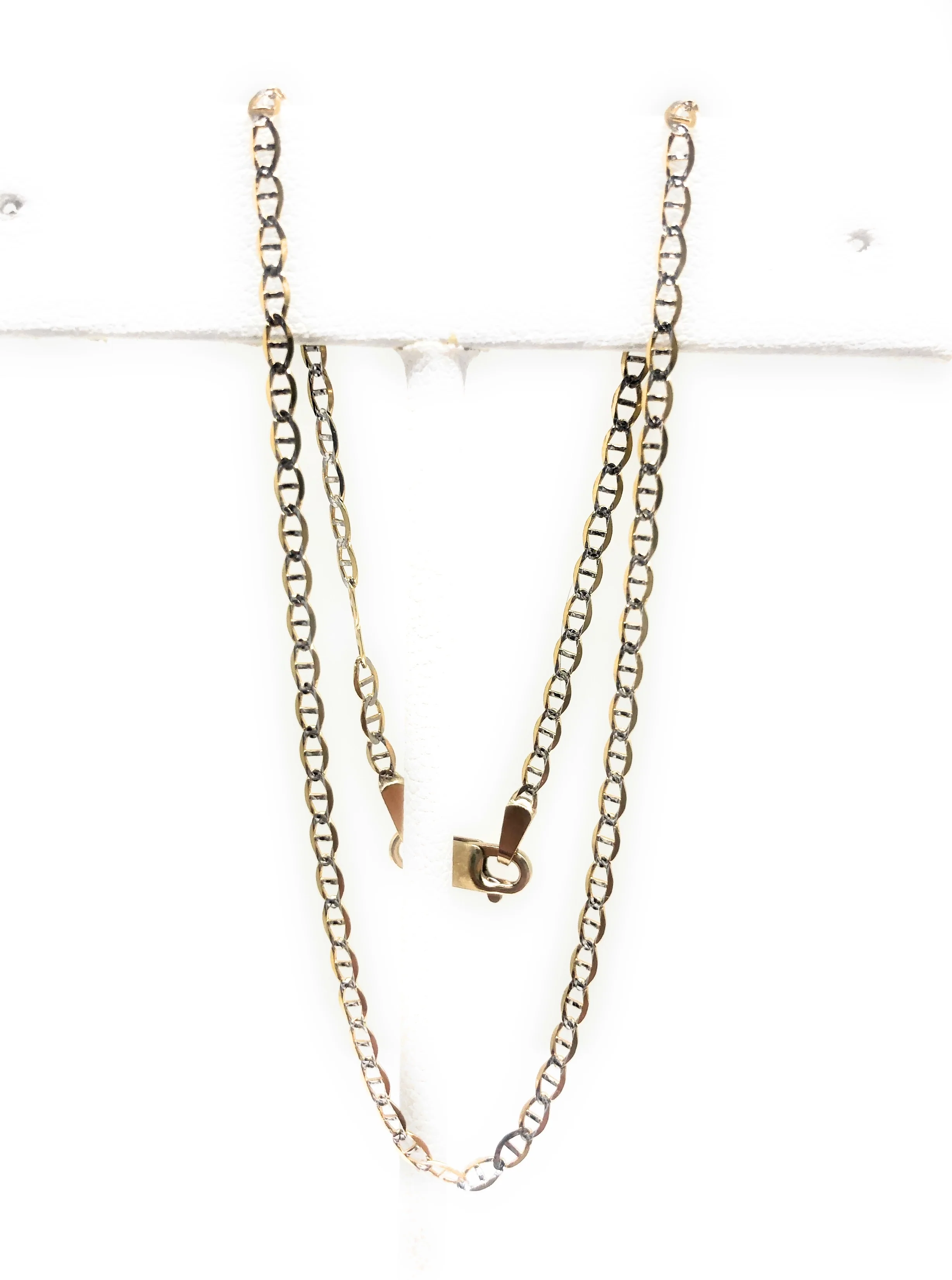 10k Solid Gold Yellow Mariner style Ankle Braacelet Anklet 10" - Image 3