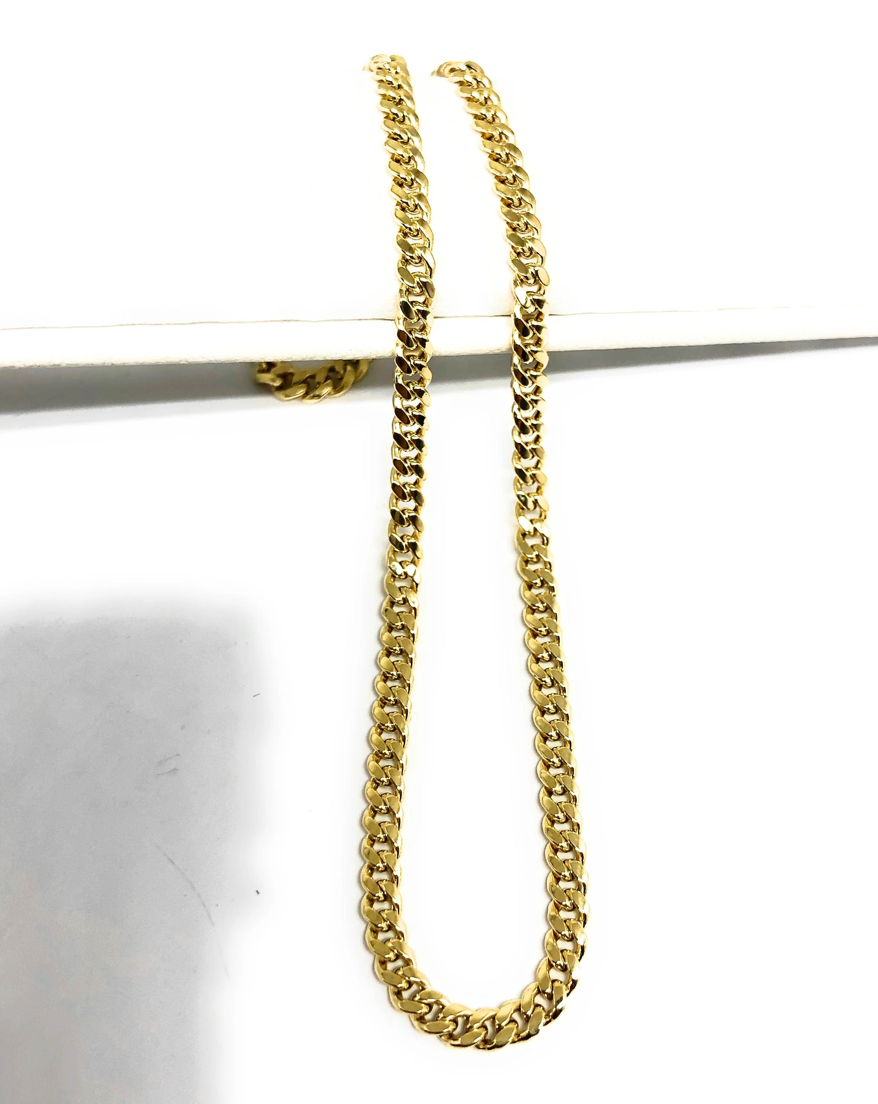 10k Solid Gold Yellow Miami Cuban Link Brracelet/Anklet 7-11 inch 3mm Width - Image 2