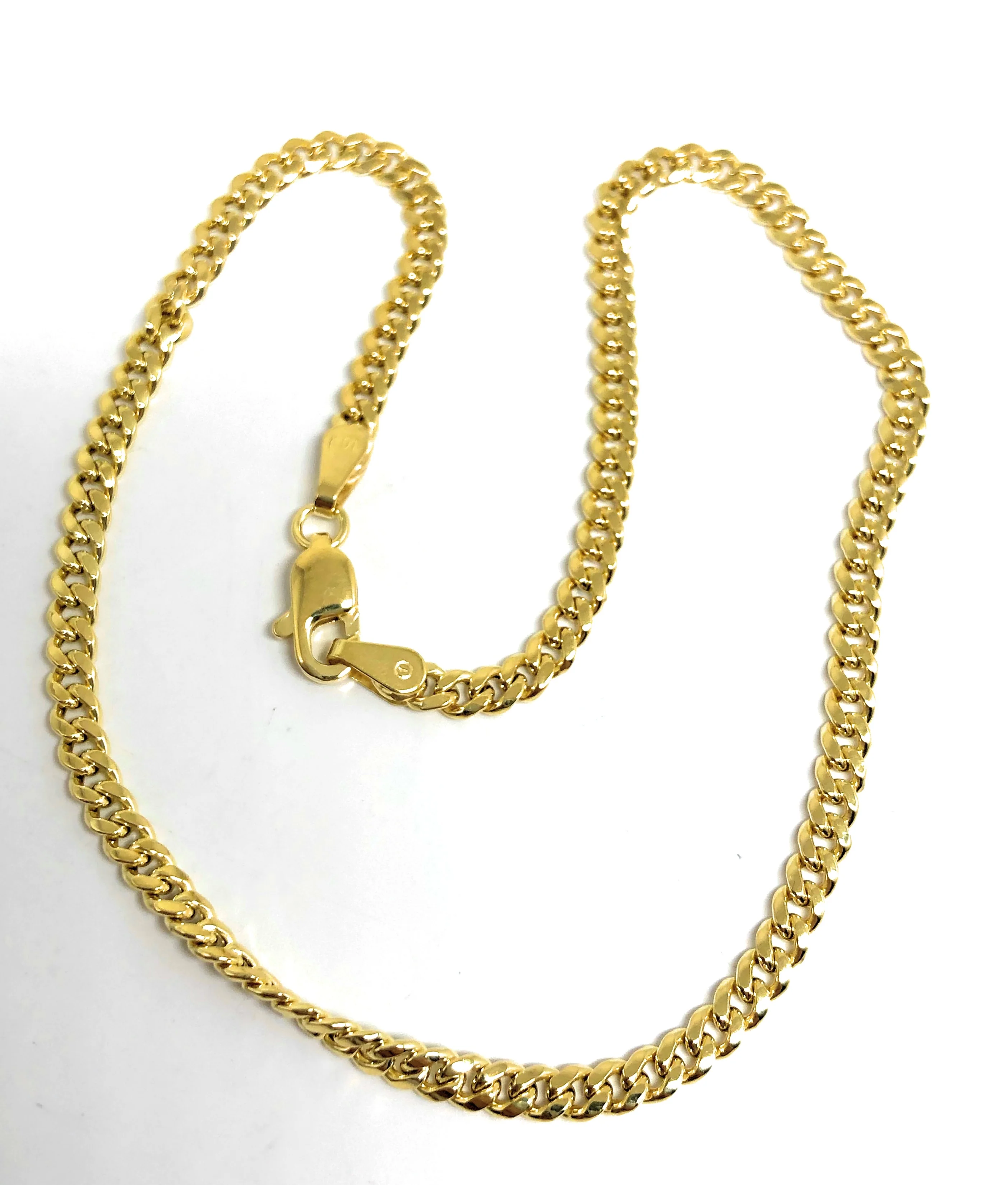 10k Solid Gold Yellow Miami Cuban Link Brracelet/Anklet 7-11 inch 3mm Width - Image 3
