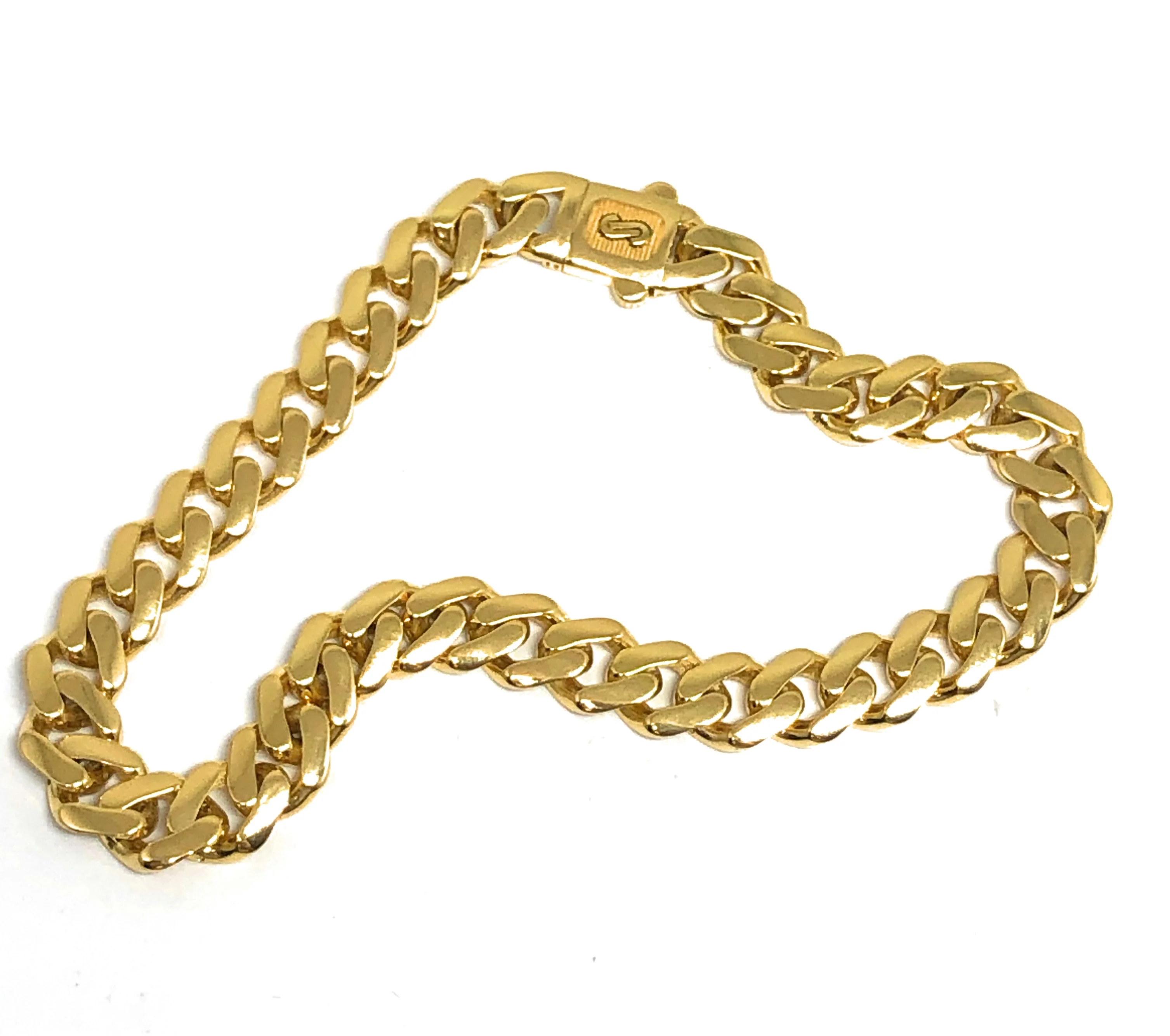 10k Solid Gold Yellow Monaco Miami Cuban Link Brracelet 8 inch 7.5mm Width - Image 4