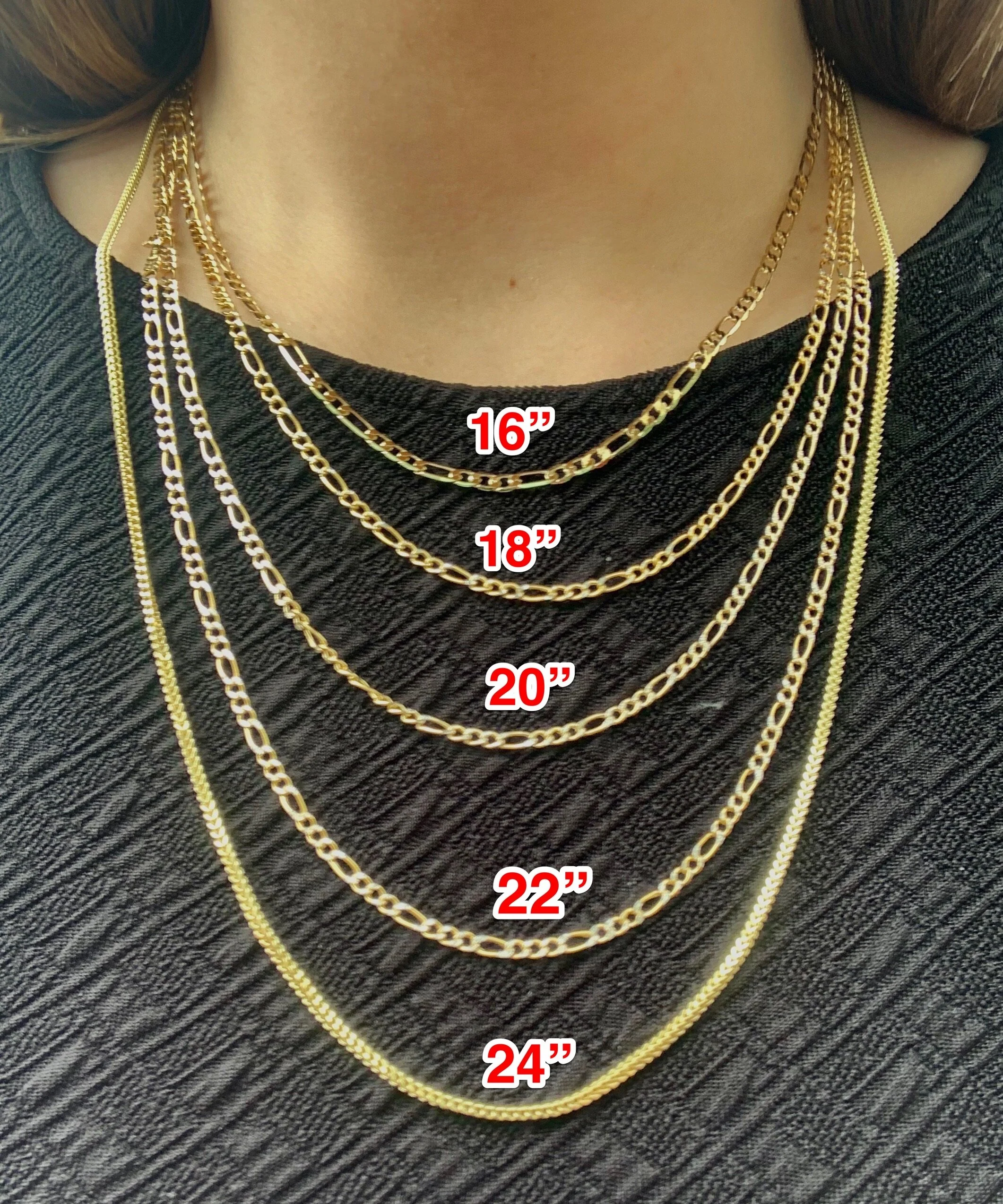 10k Solid Gold Yellow Rope Chain 18-30 inches 3.3mm (Semi-Hollow Style) - Image 3