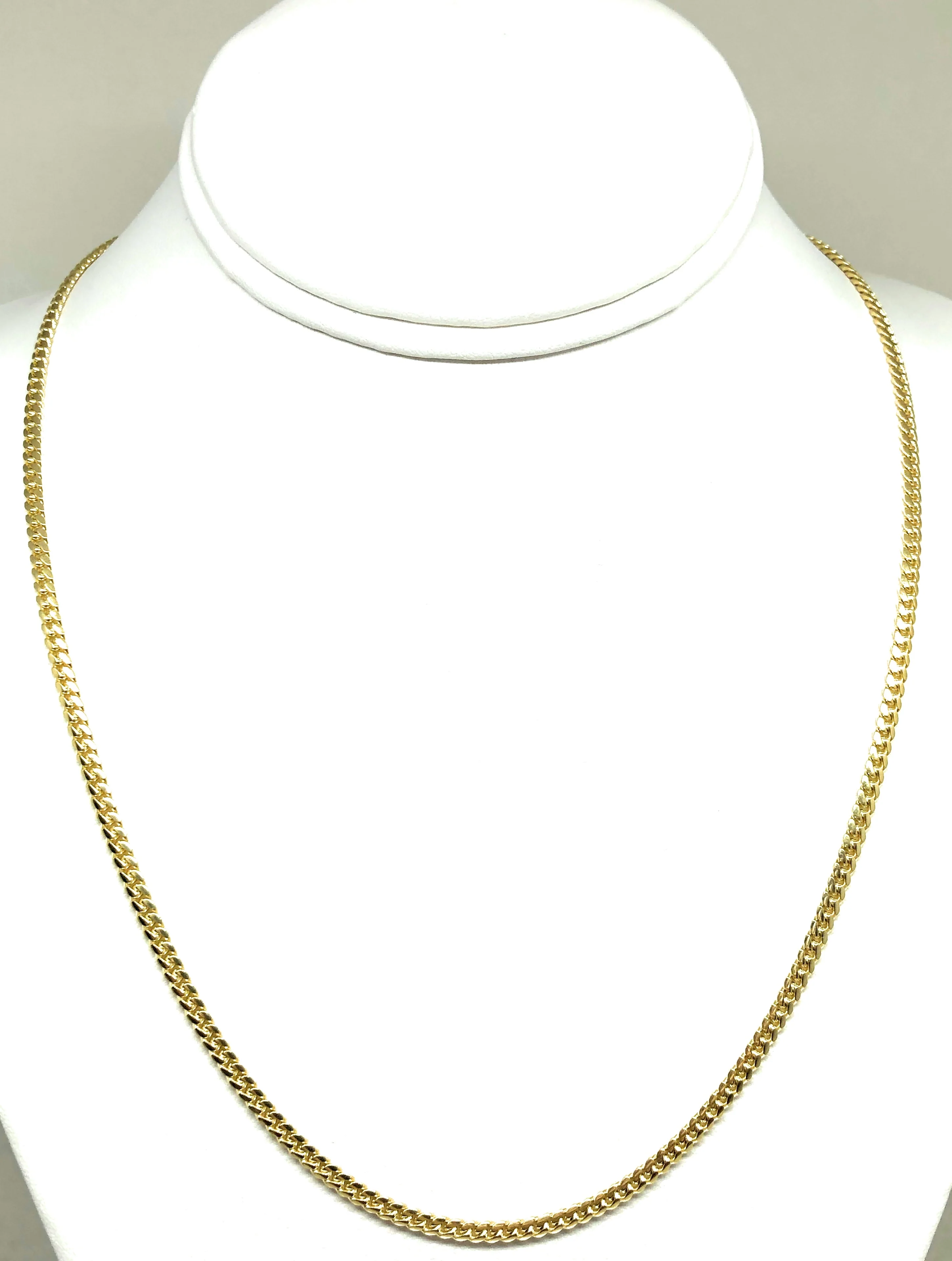 10k Solid Gold Miami Cuban Link Chain 18-26 inches 3mm (Semi-Hollow Style) - Image 5