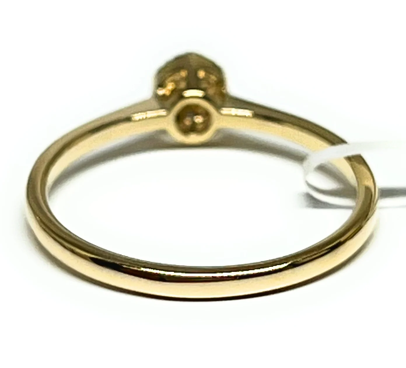 14k Solid Gold Round Brilliant Cut Diamond Ring 0.11ct (FCD 03) - Image 3