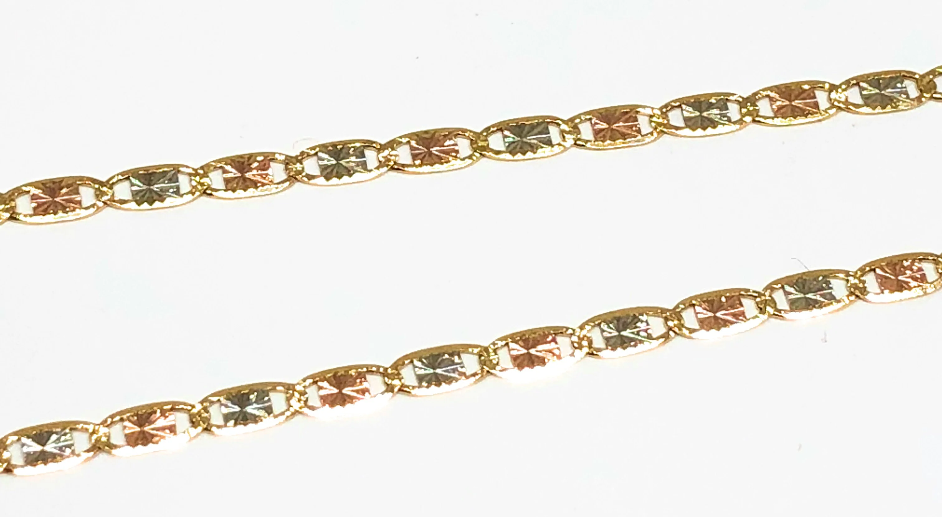 14k Solid Gold Tri-Color Virrgin Mary Pendant Virrgen Guadalupe Valentina Chain - Image 10