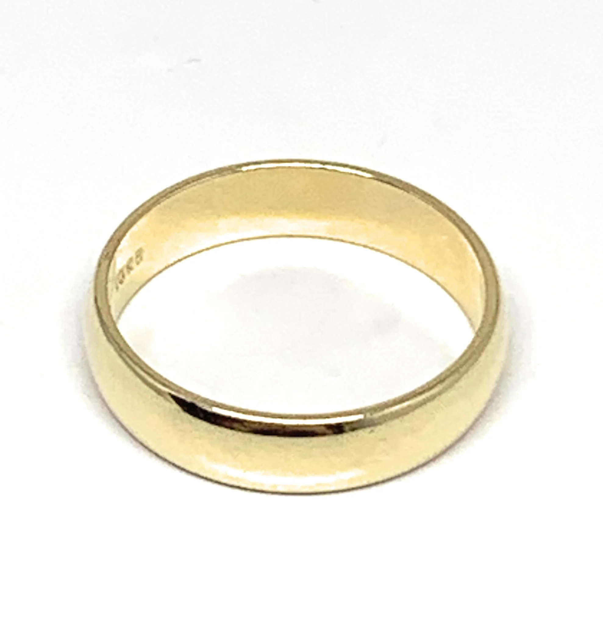 14k Solid Gold Yellow Classic Band Ring 5mm - Image 2