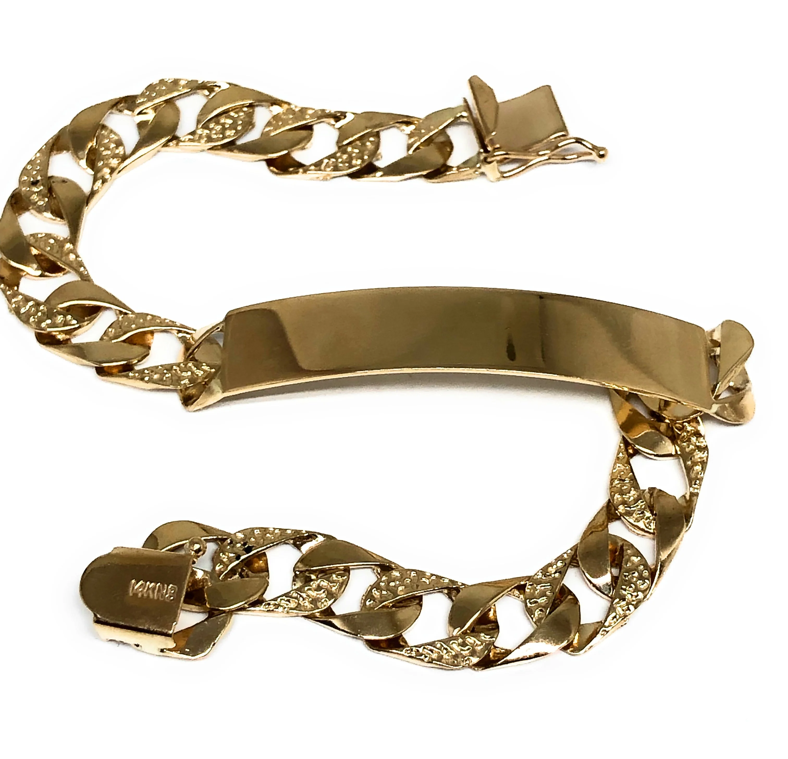 14k Solid Gold Yellow Cuban Link Brracelet 9 inch length 8.5mm Width (24.3g) (Free Engraving, Email us name!) - Image 2