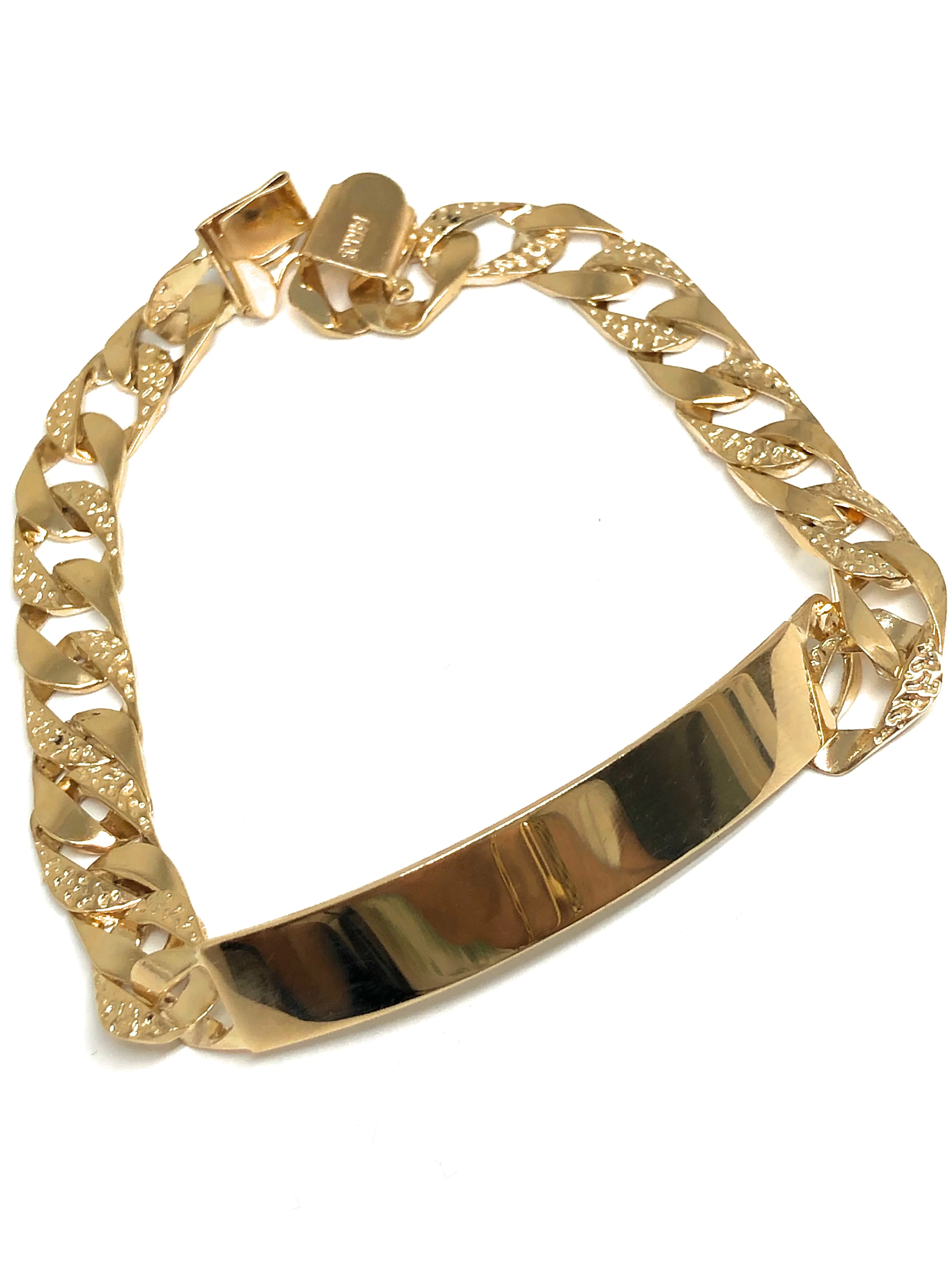 14k Solid Gold Yellow Cuban Link Brracelet 9 inch length 8.5mm Width (24.3g) (Free Engraving, Email us name!) - Image 3