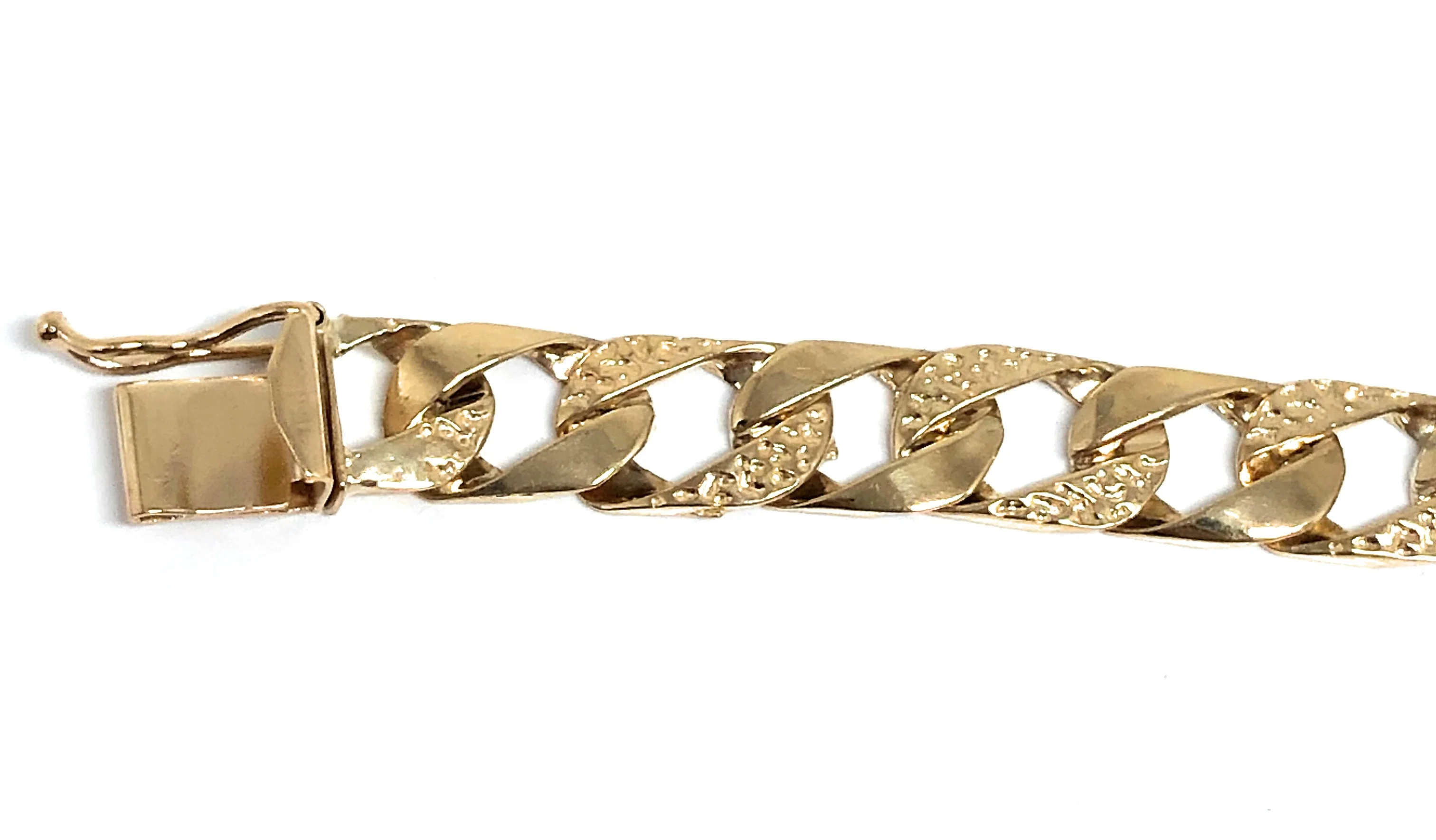 14k Solid Gold Yellow Cuban Link Brracelet 9 inch length 8.5mm Width (24.3g) (Free Engraving, Email us name!) - Image 4