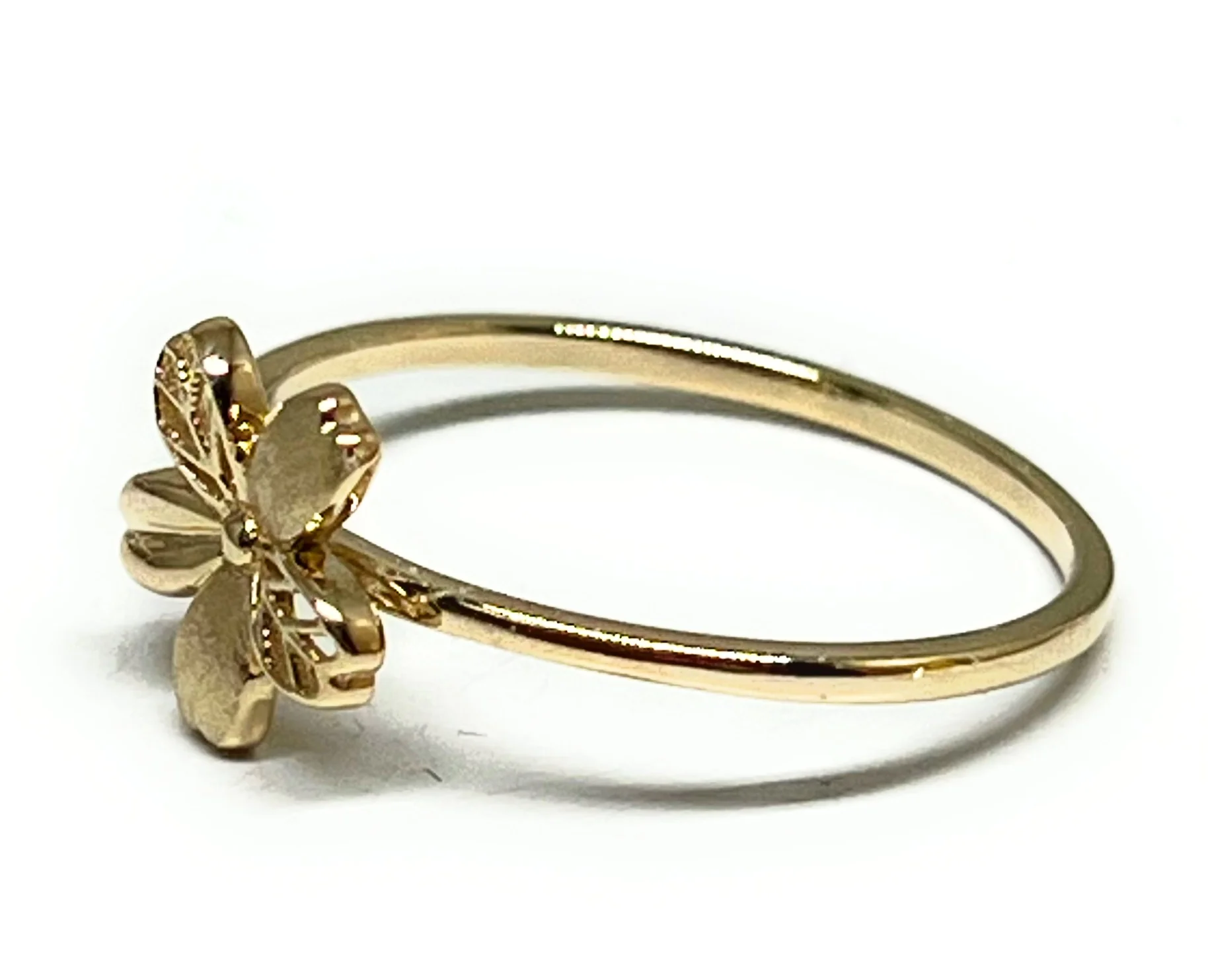 14k Solid Gold Yellow Flower Ring (FC 291) - Image 2