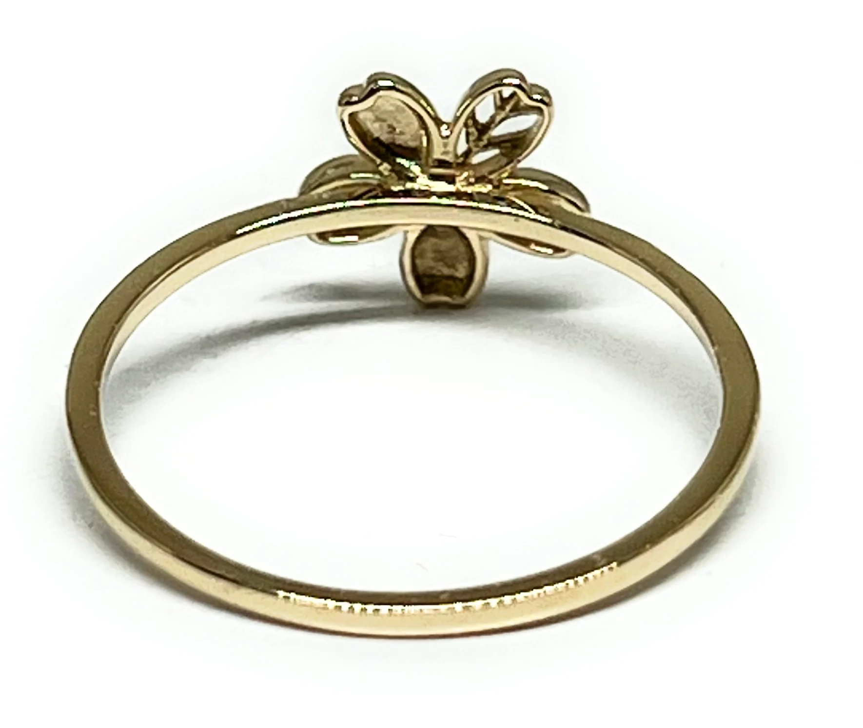 14k Solid Gold Yellow Flower Ring (FC 291) - Image 3