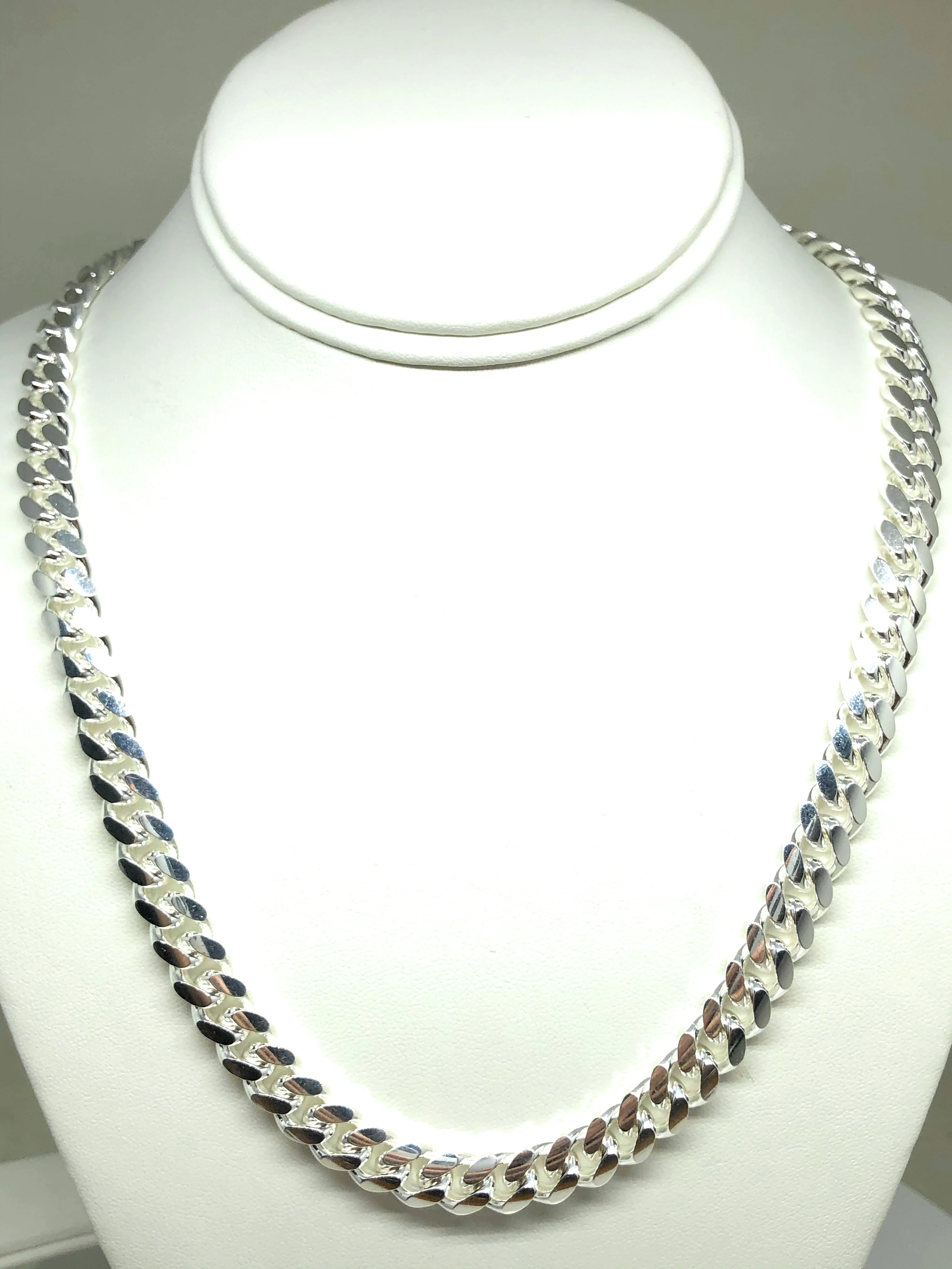 .925 Silver Classic Big Miami Cuban Link Chain 24,26 inch 10mm - Image 5