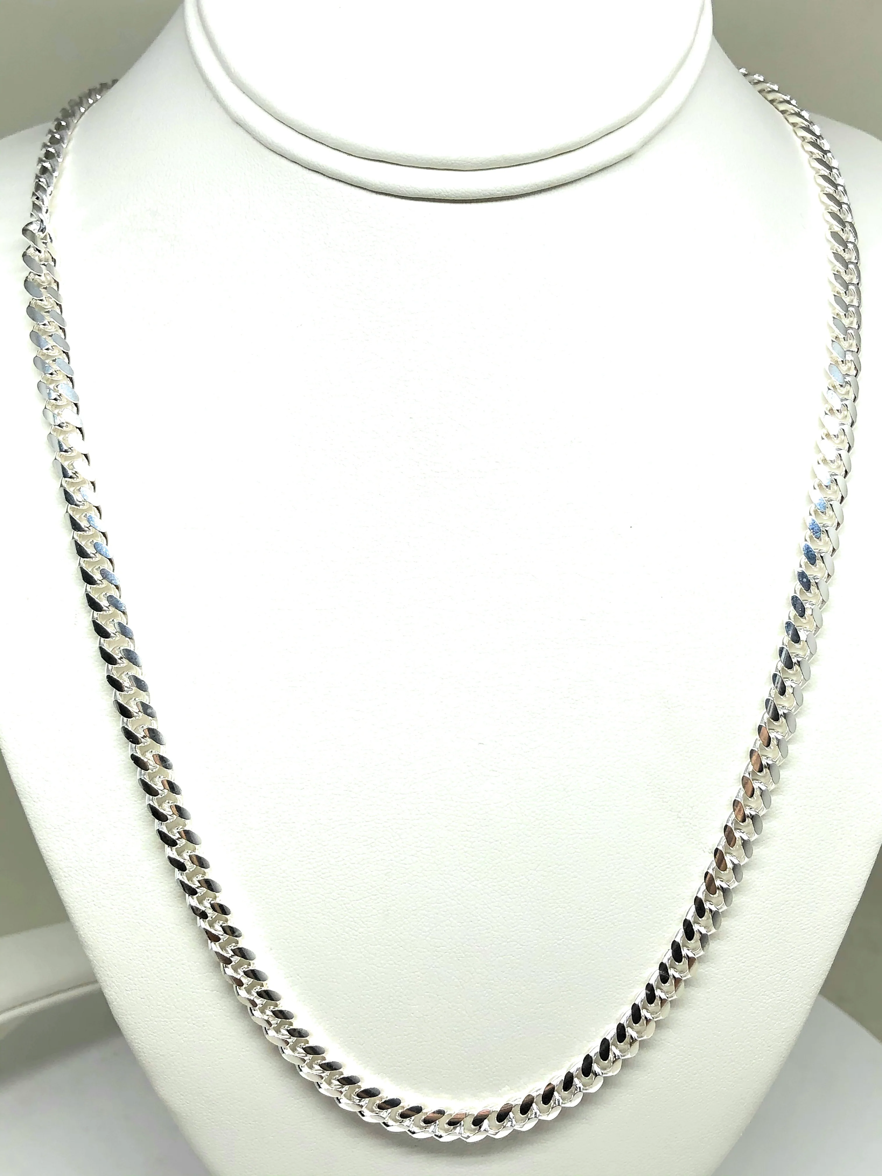 .925 Silver Classic Miami Cuban Link Chain 24,26,30 inch 6.3mm - Image 5